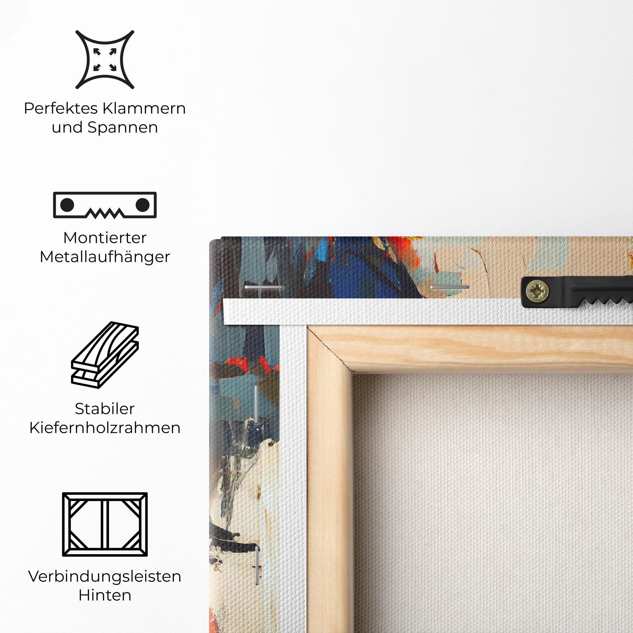 Leinwandbild Beautiful Brunette Woman mockup 5