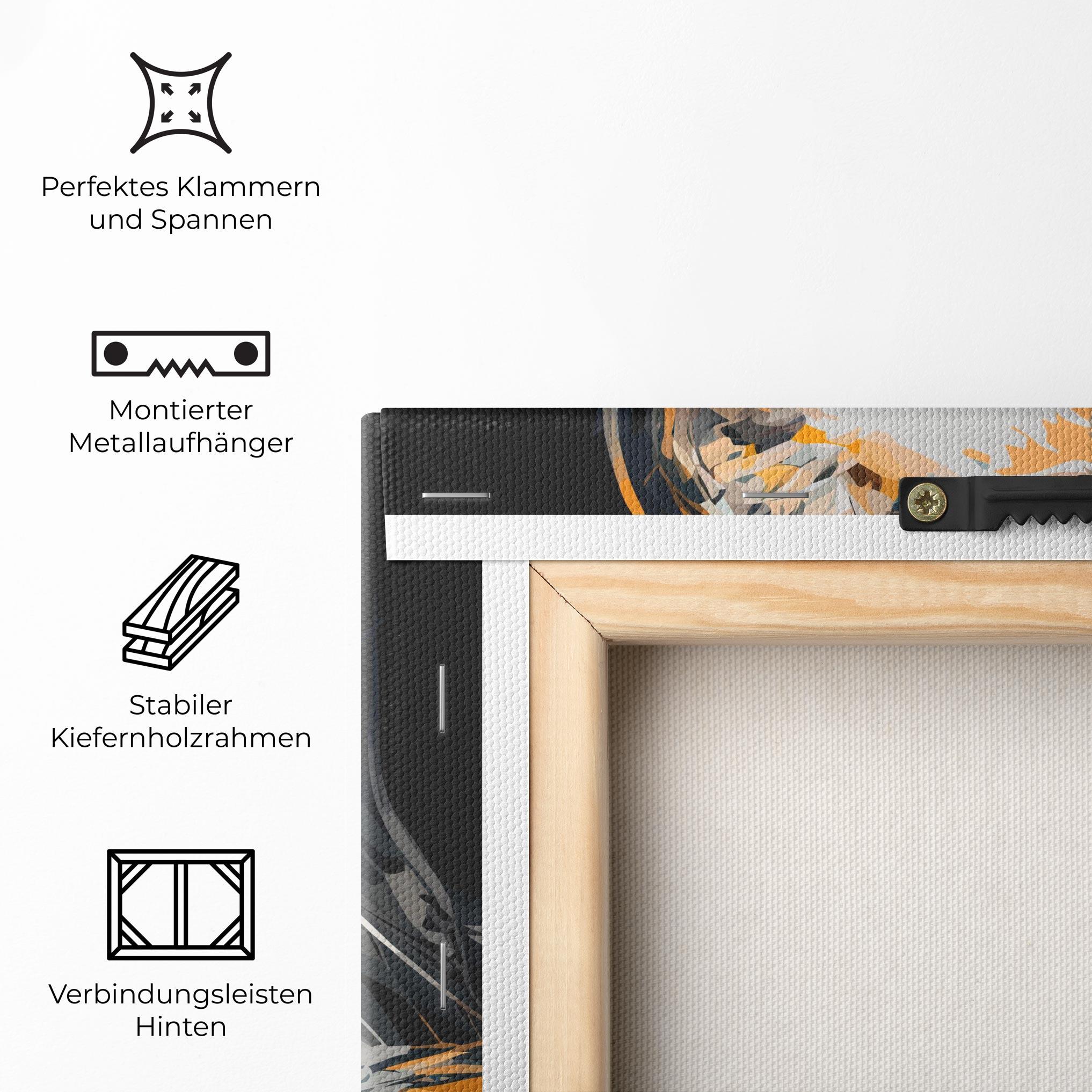 Leinwandbild Blue Eye Face mockup 5