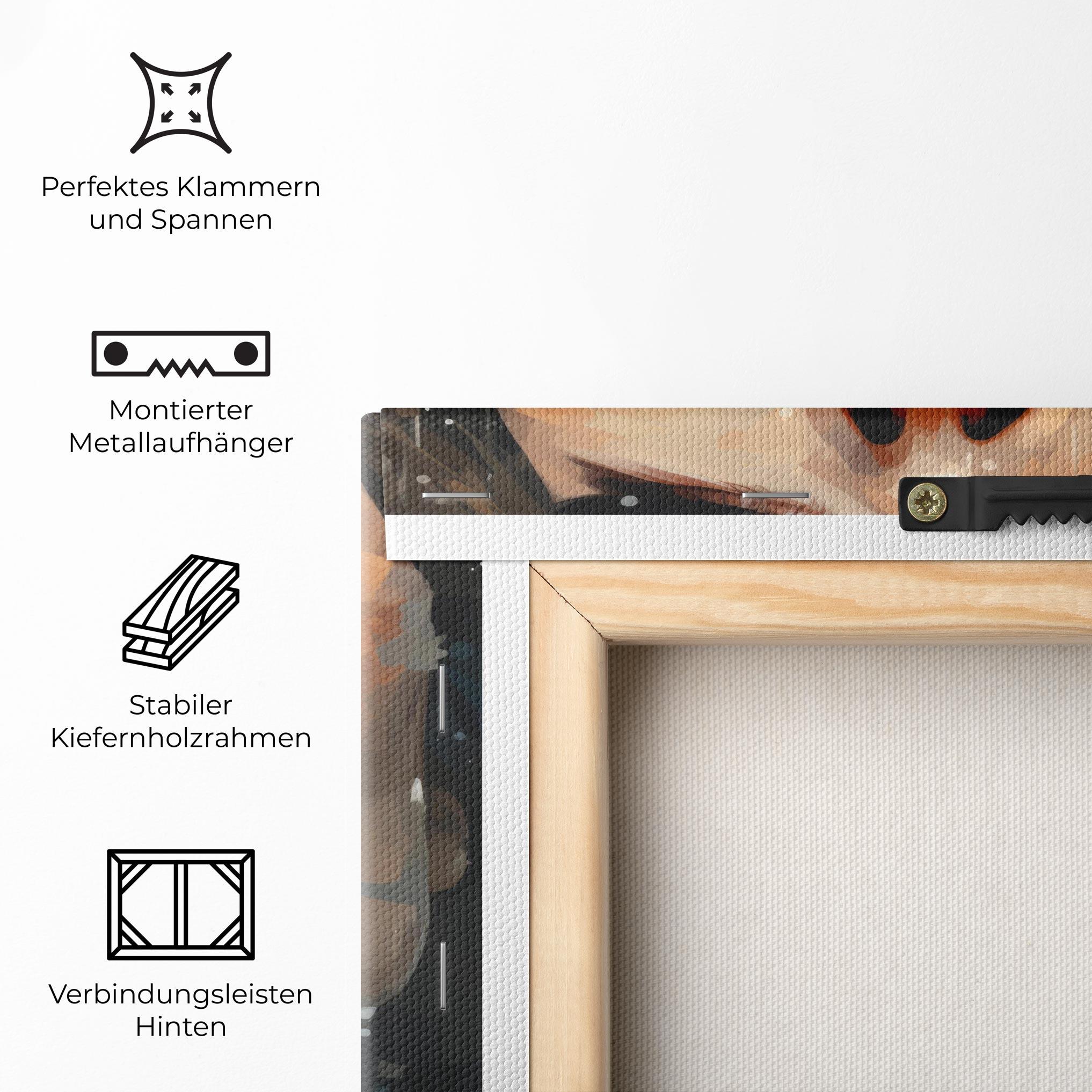 Leinwandbild Close Up Look Portrait mockup 5