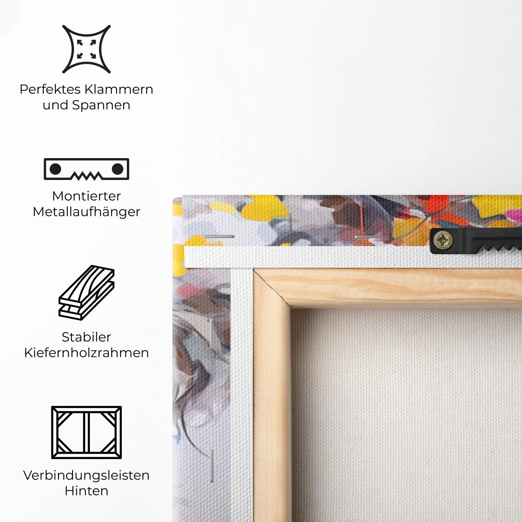 Leinwandbild Colorful Hair Portrait mockup 5