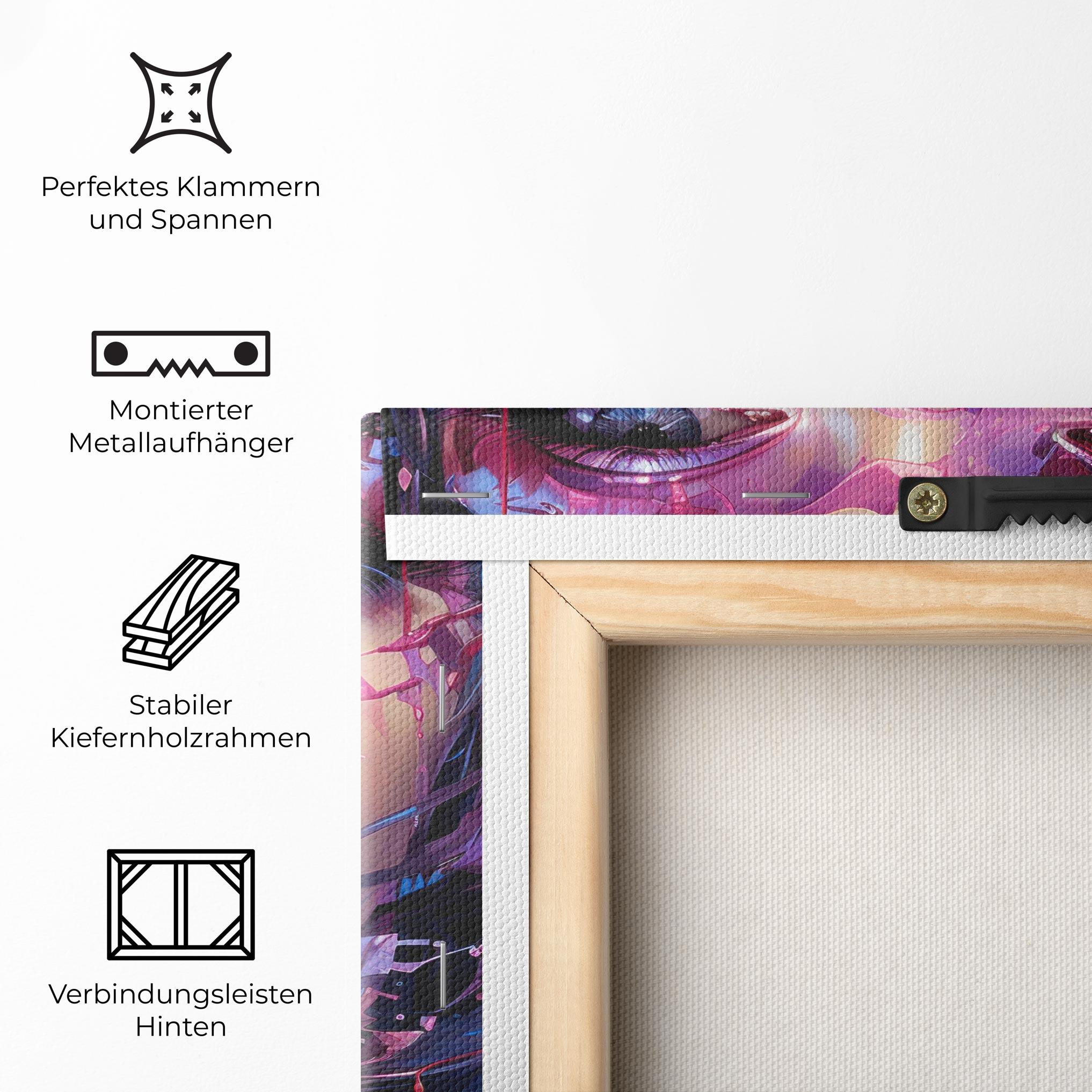 Leinwandbild Cute Purple Girl mockup 5