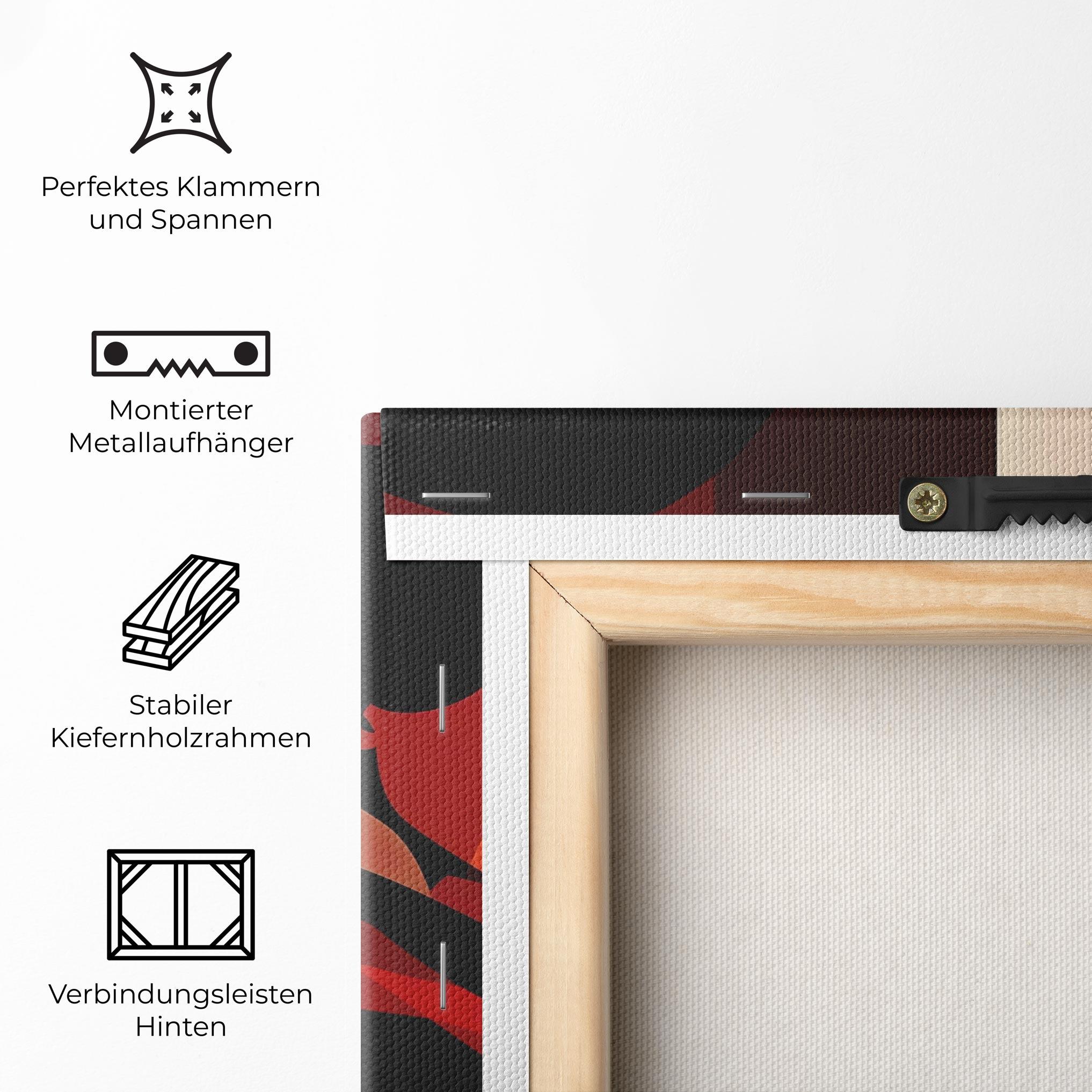 Leinwandbild Graphical Portrait mockup 5