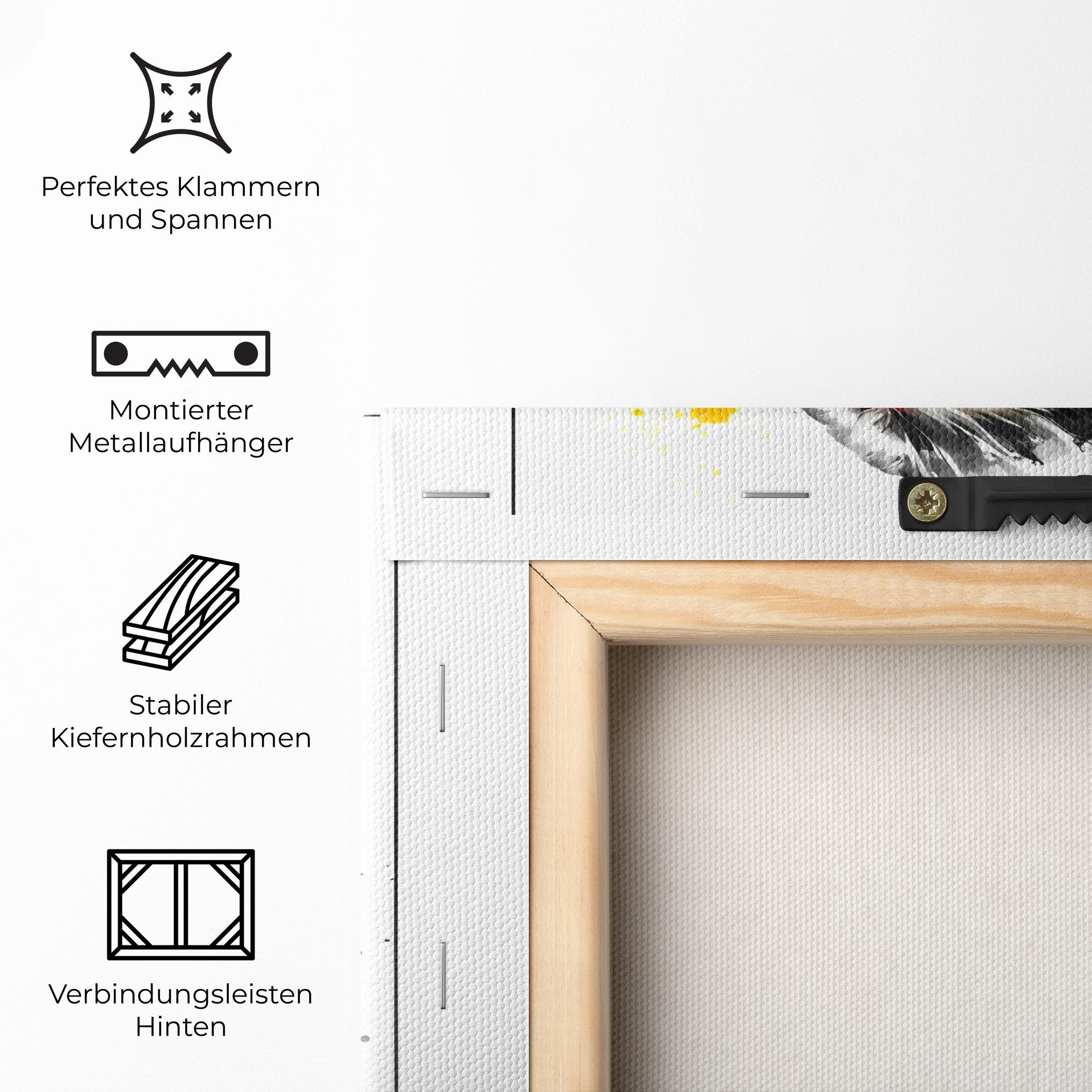 Leinwandbild Ink Splash Portrait mockup 5