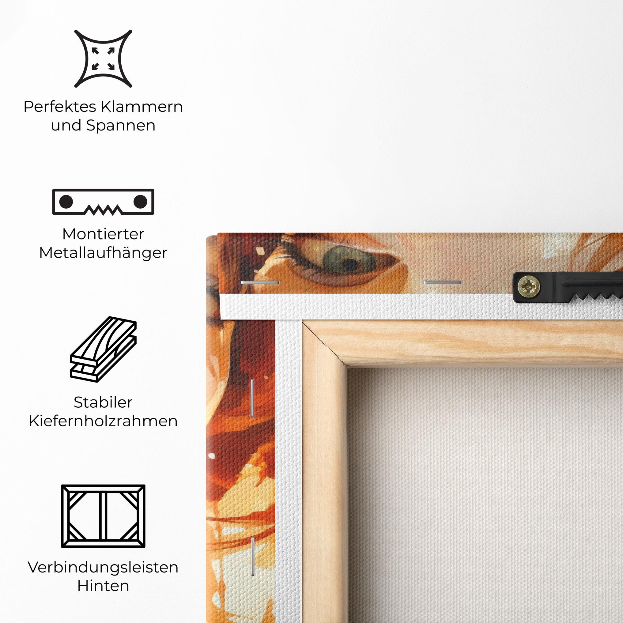 Leinwandbild Pretty Woman Portrait mockup 5