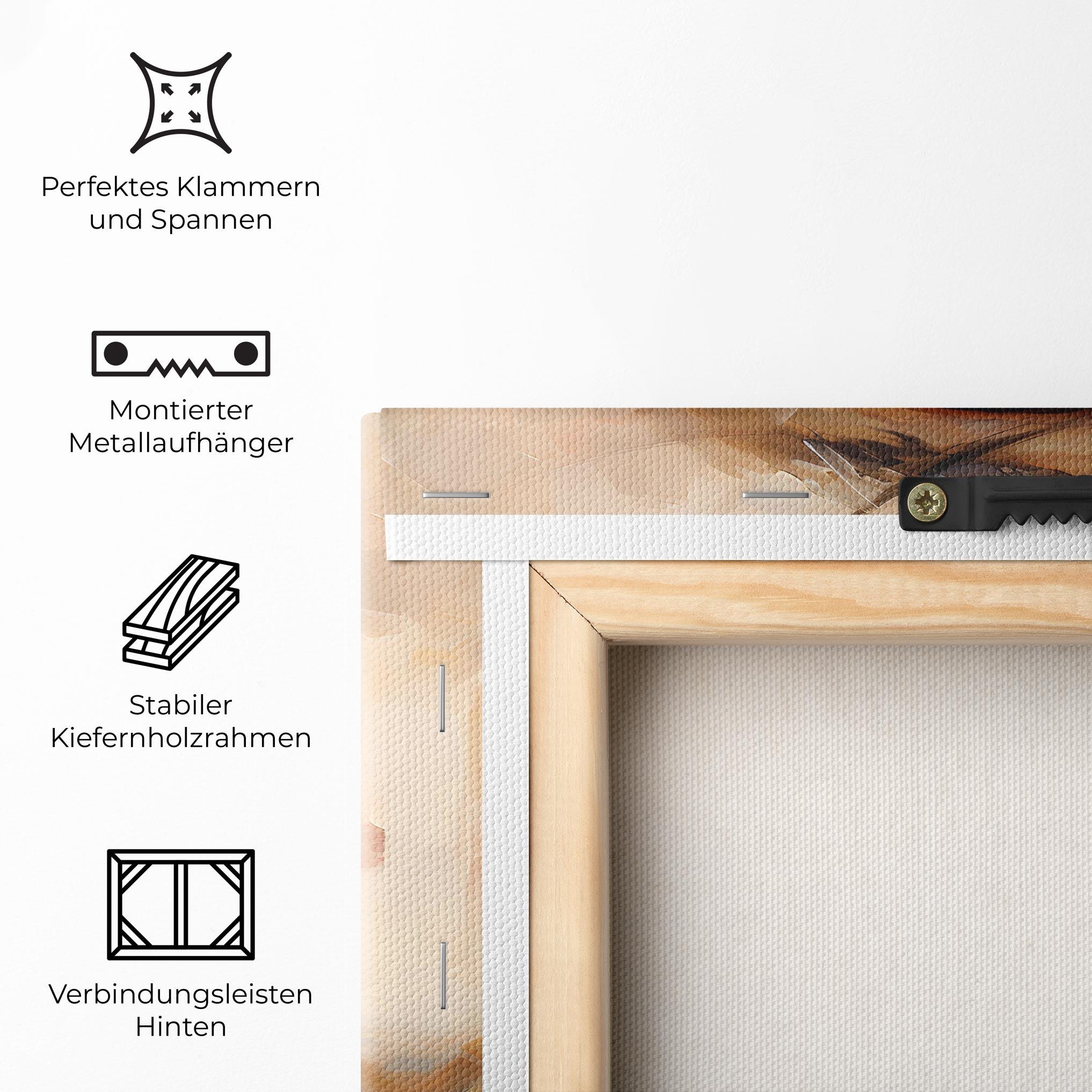 Leinwandbild Pupil Blue Iris mockup 5