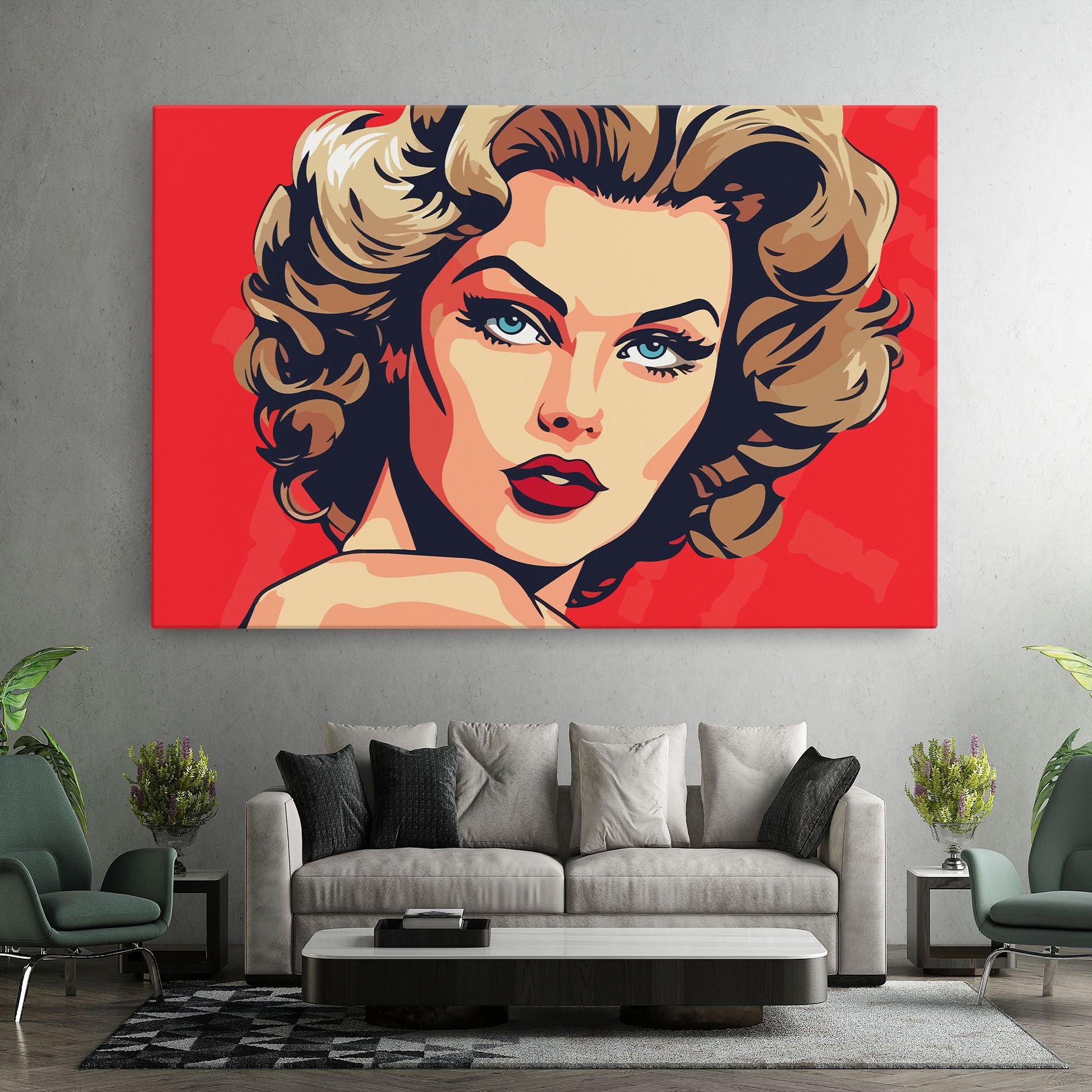 Blue Eyes Portrait mockup 7