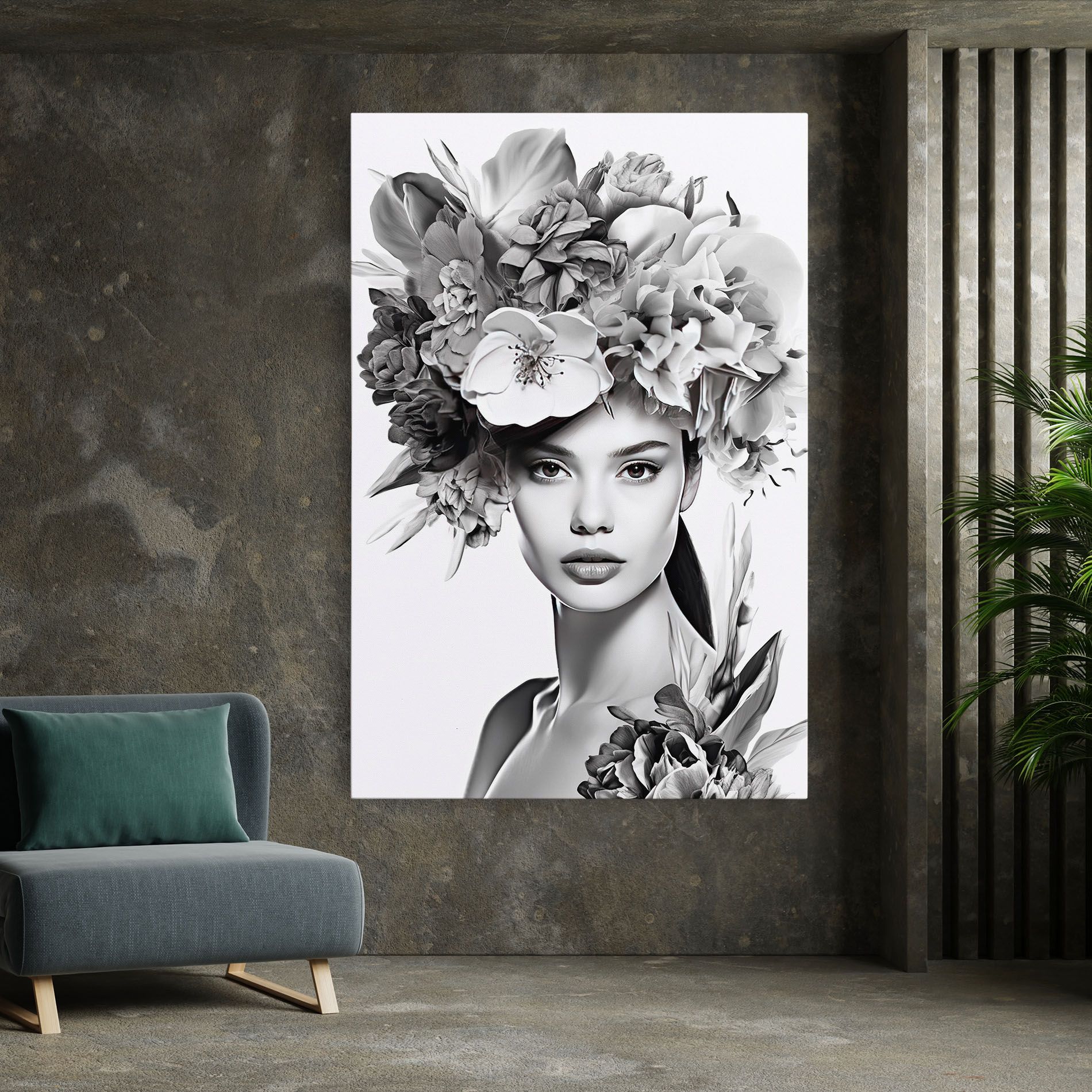 Flower Crown Woman mockup 7