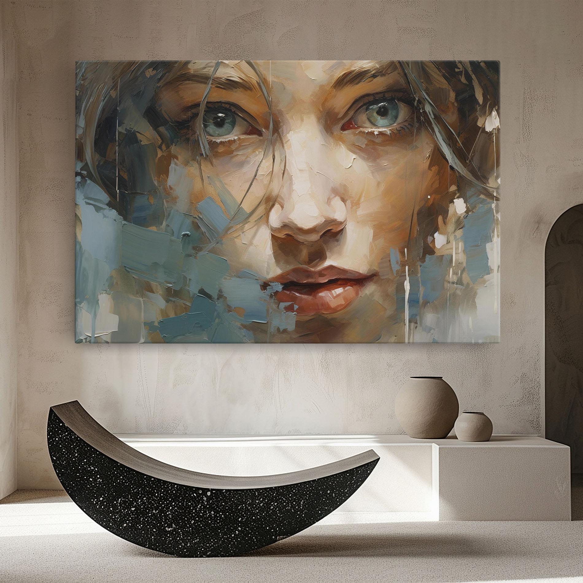 Leinwandbild Expressive Portrait mockup 8