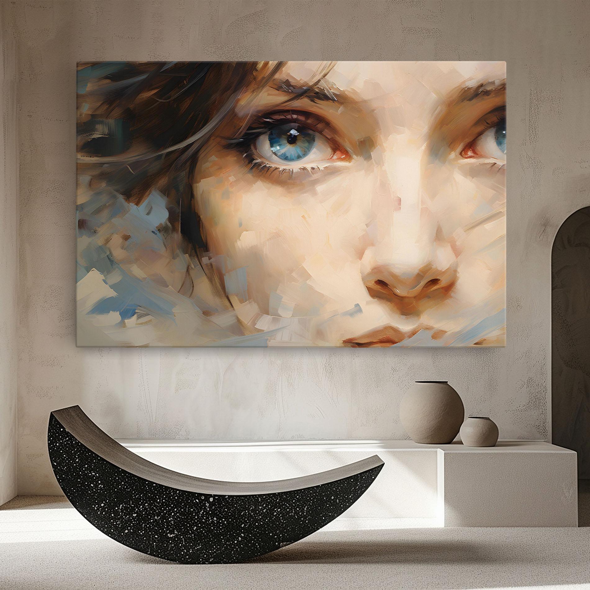 Leinwandbild Pupil Blue Iris mockup 8