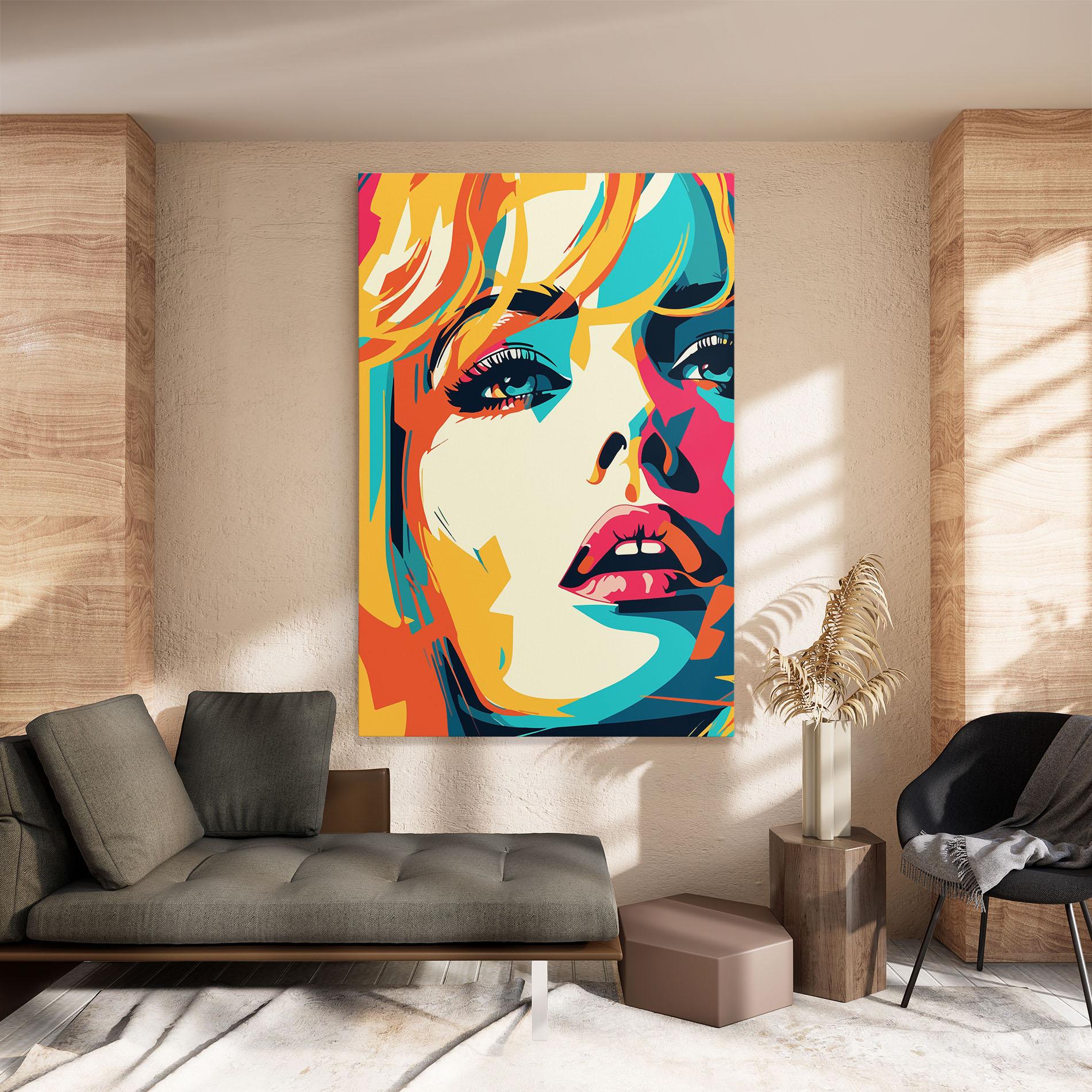 Leinwandbild Blonde Girl Portrait mockup 8