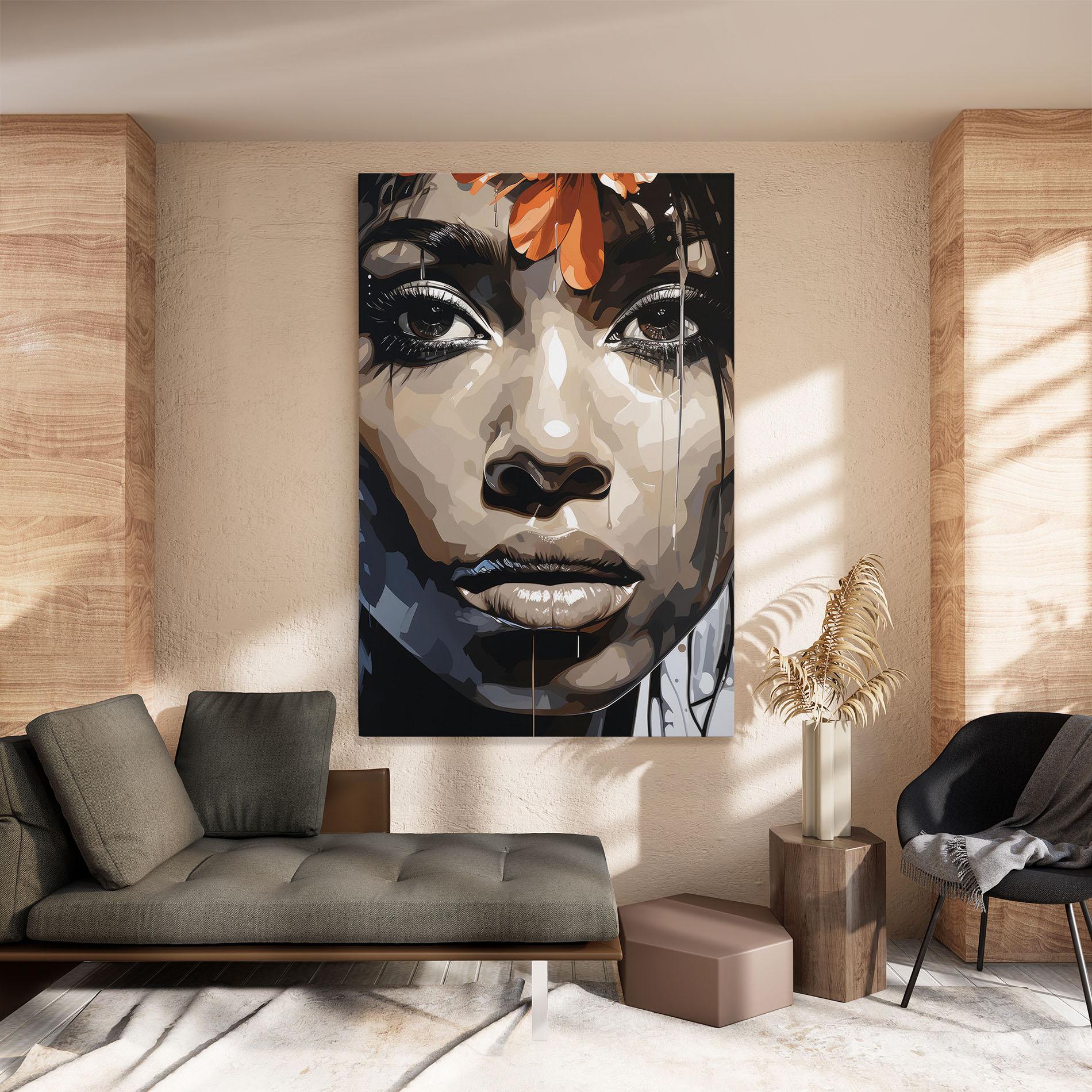 Leinwandbild Pretty Girl Portrait mockup 8