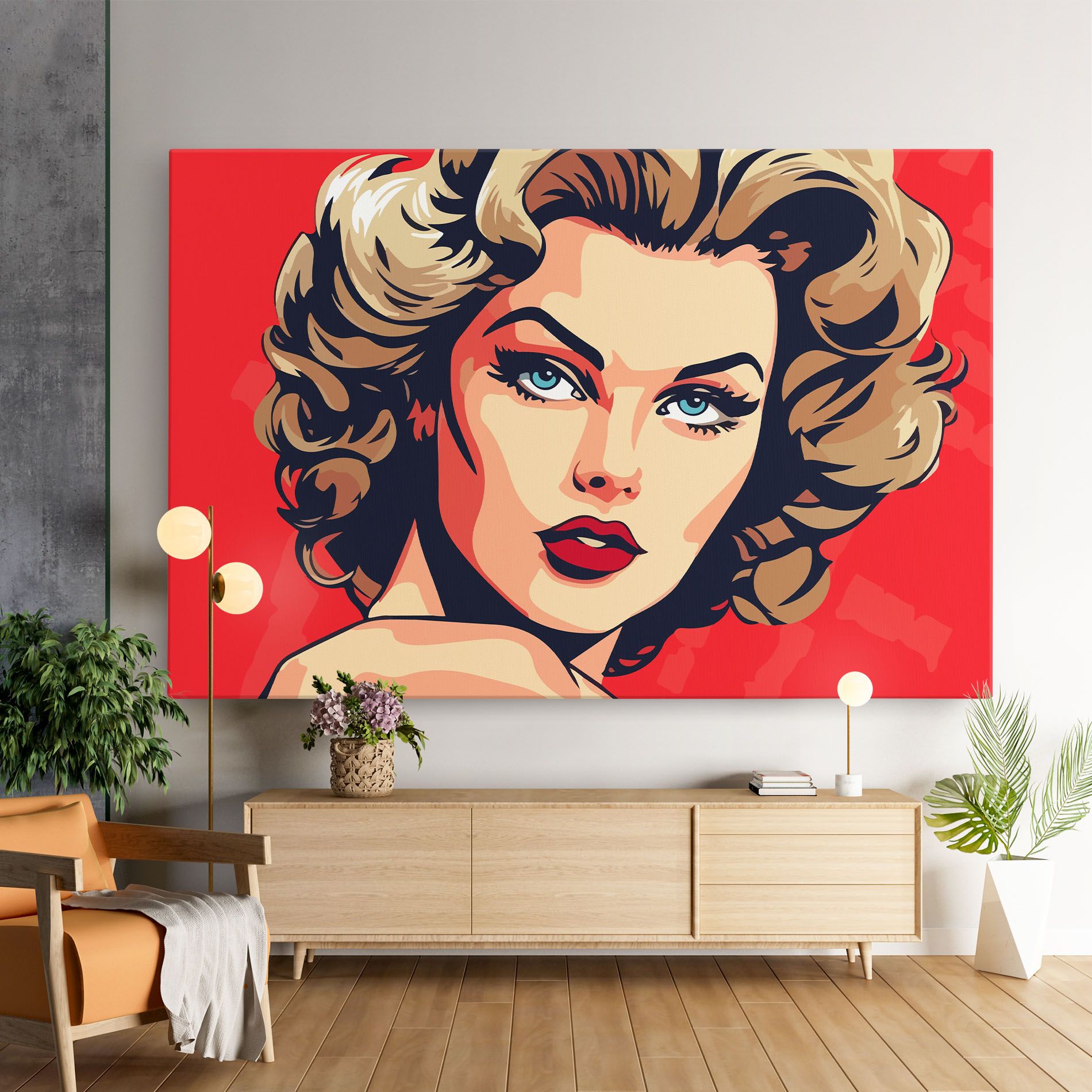 Blue Eyes Portrait mockup 9