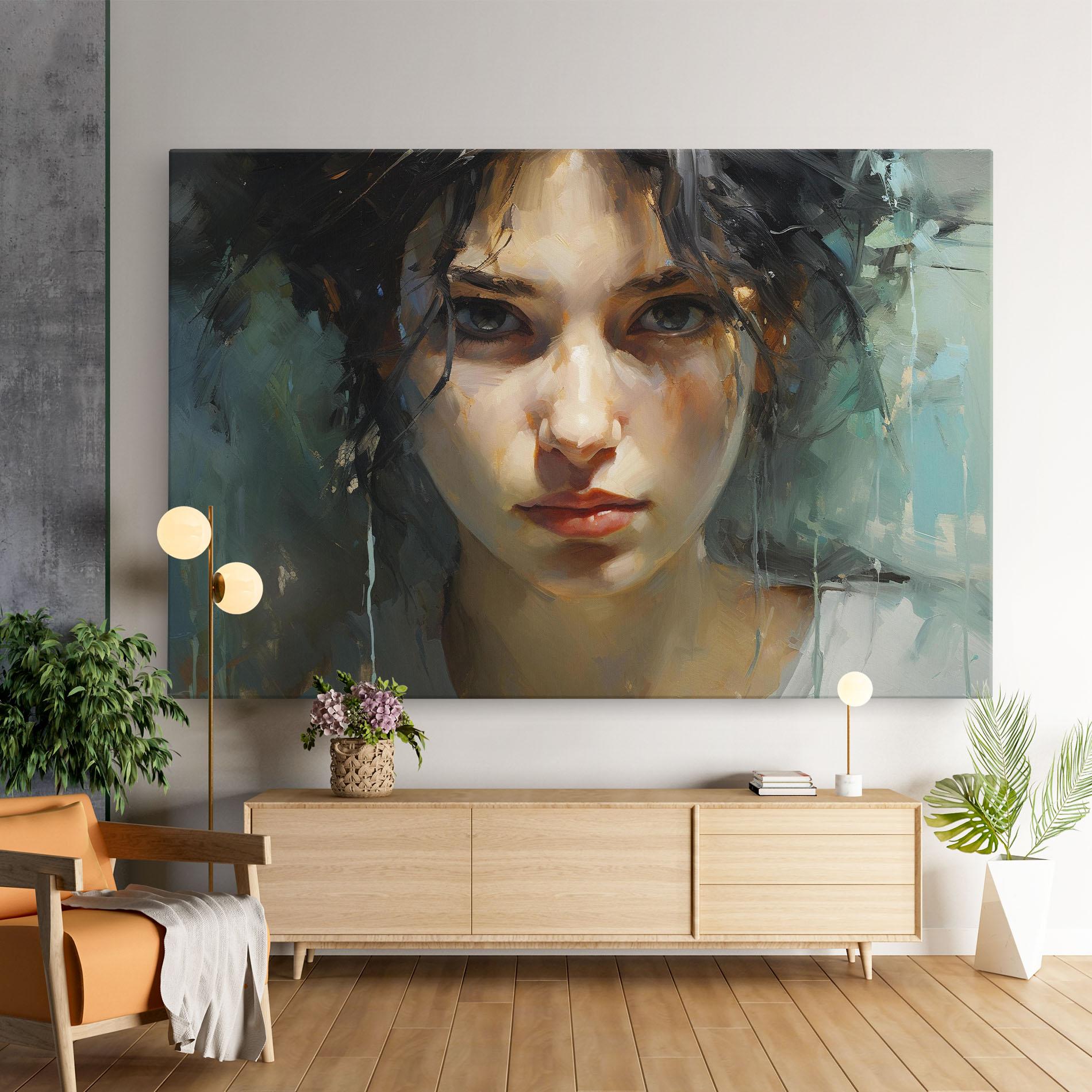 Leinwandbild Intense Portrait mockup 9