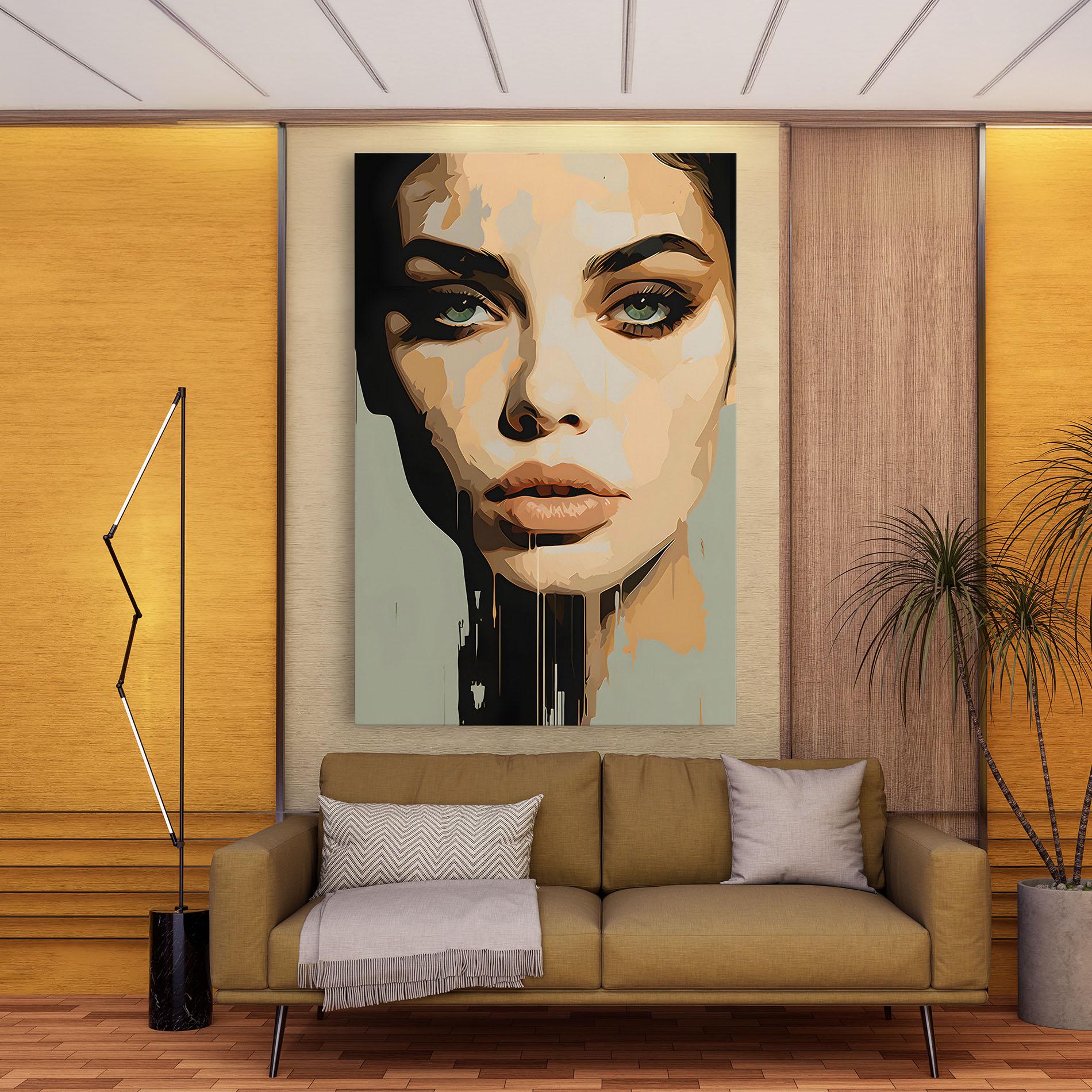 Leinwandbild Apologetic Face mockup 9