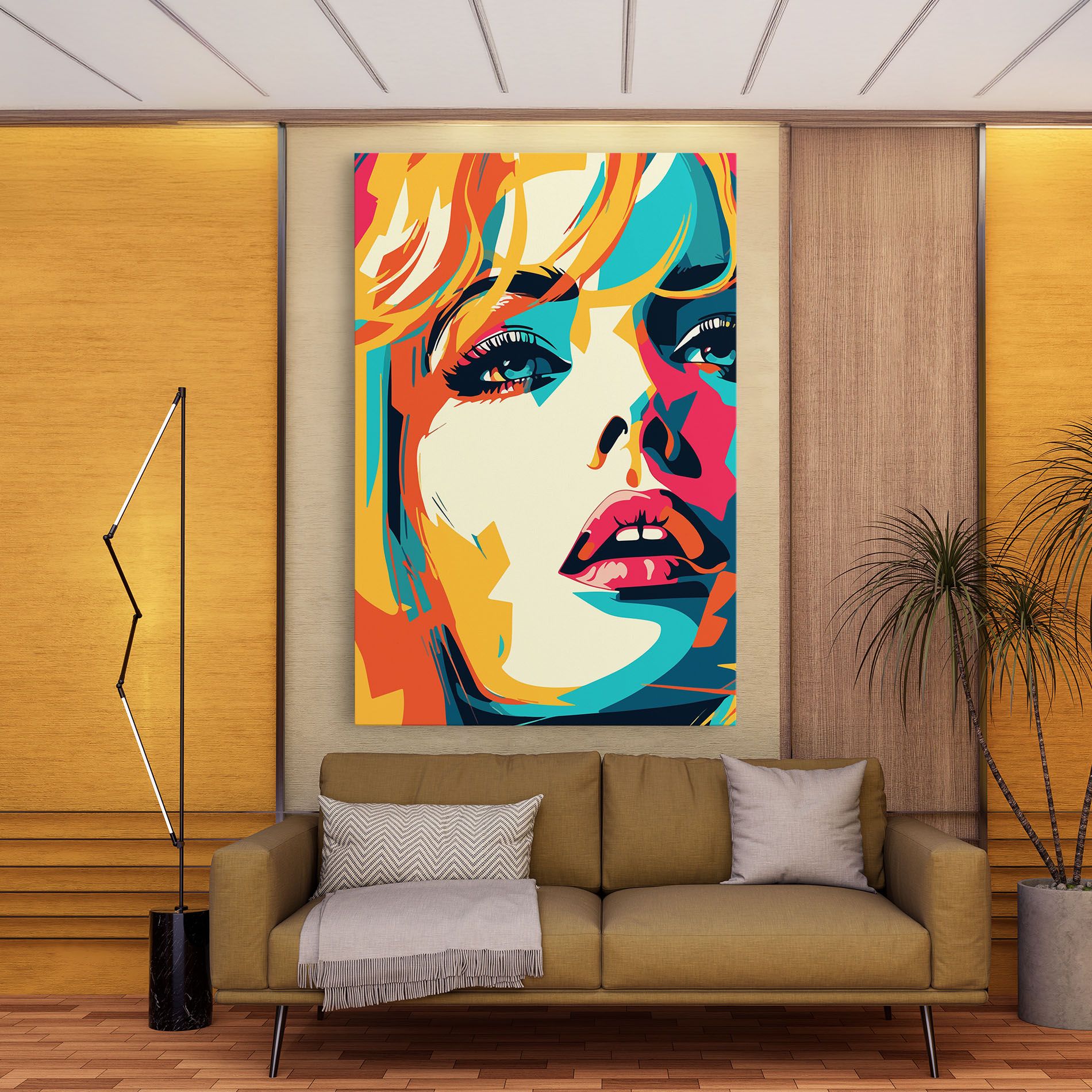 Blonde Girl Portrait mockup 9