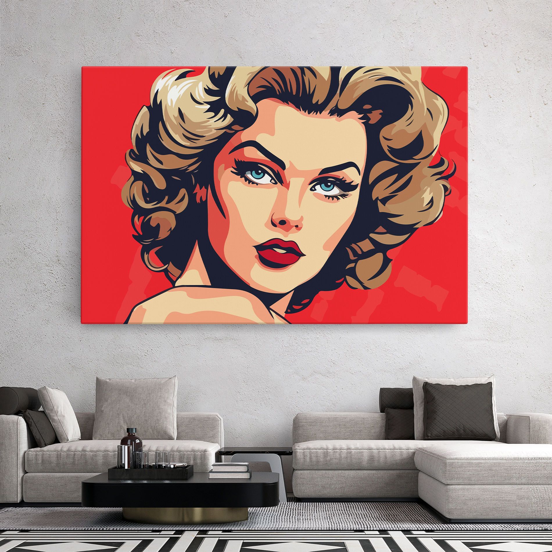 Blue Eyes Portrait mockup 2