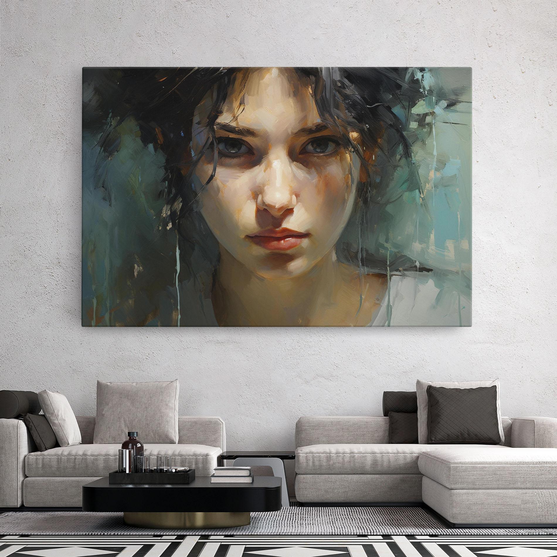 Leinwandbild Intense Portrait mockup 2