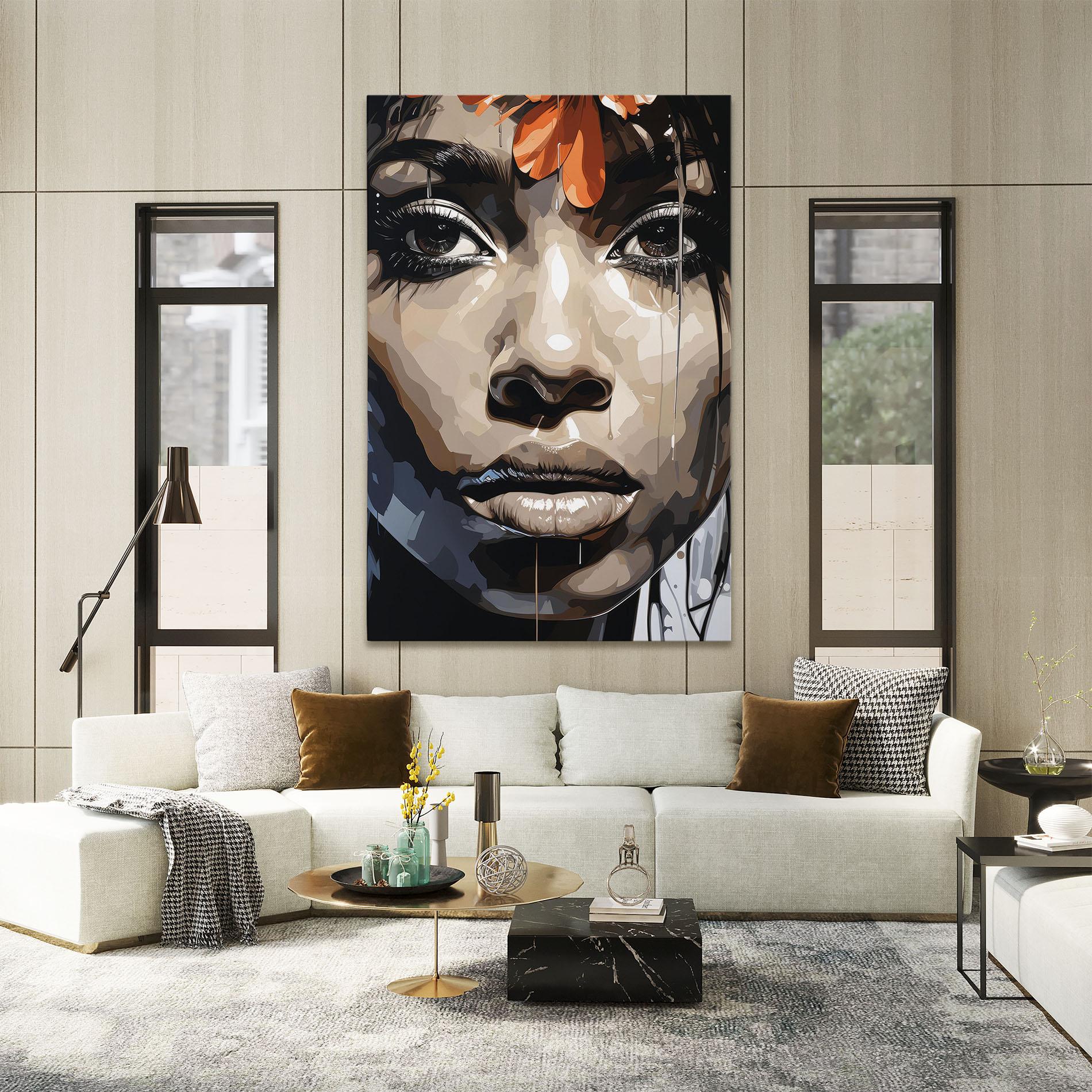 Leinwandbild Pretty Girl Portrait mockup 2