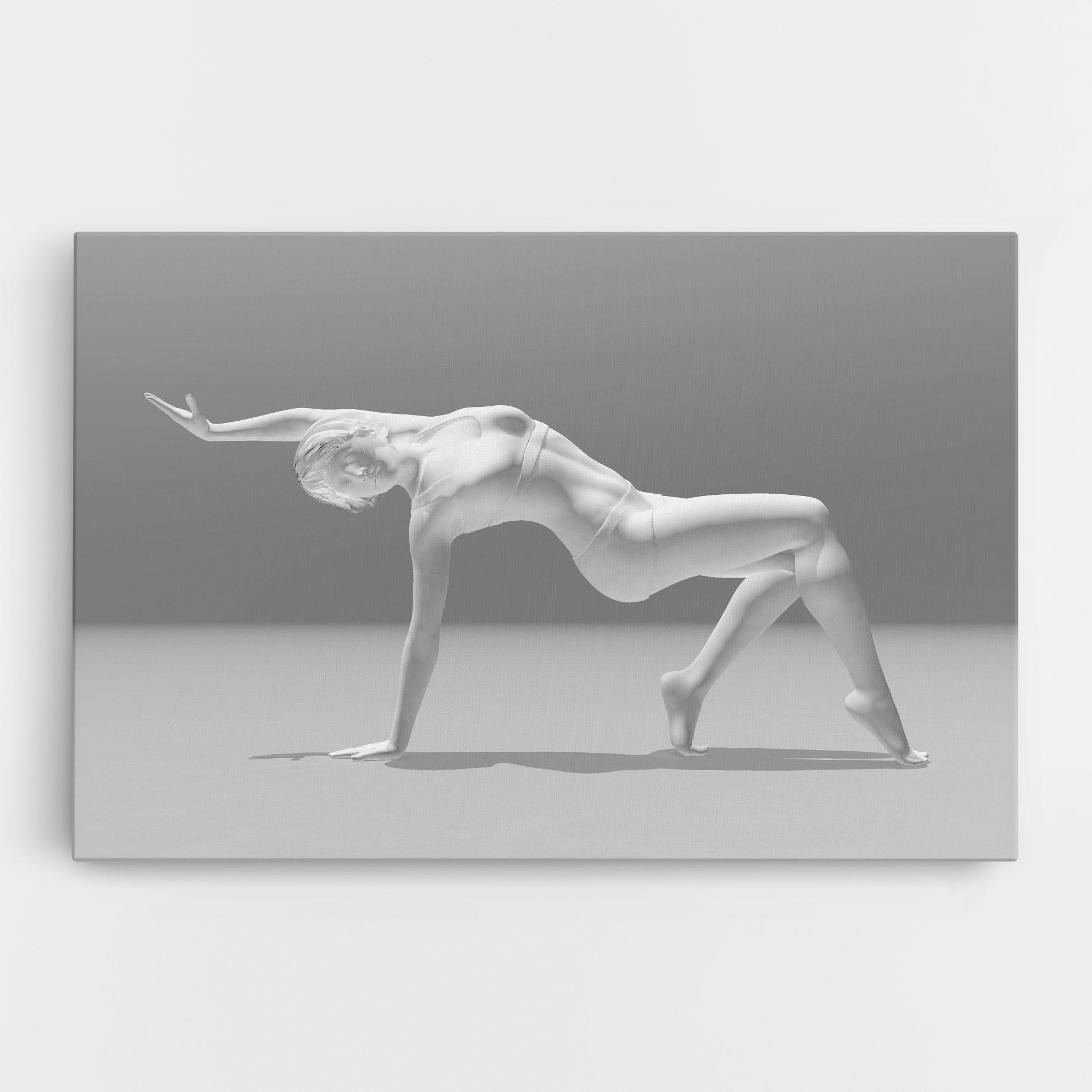 Leinwandbild 3d Gymnastic Pose mockup 0