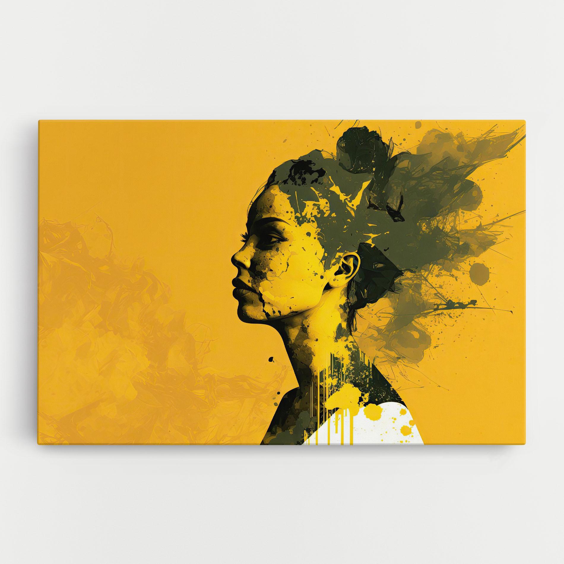 Leinwandbild Thinking Yellow mockup 0