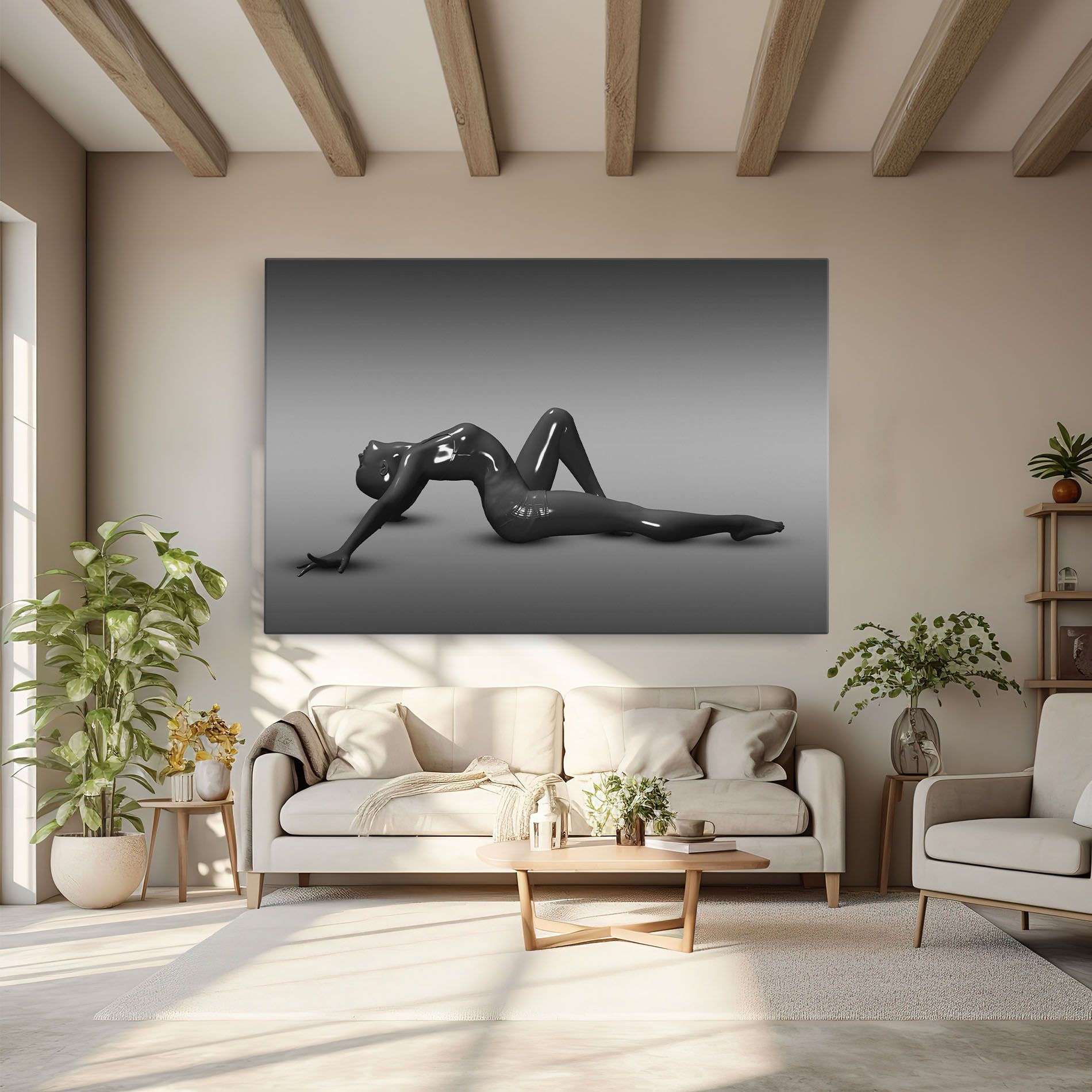 3d Black Female mockup 6