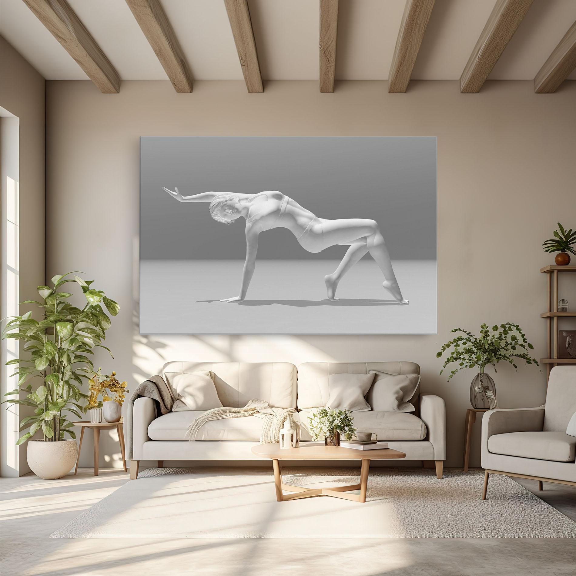 Leinwandbild 3d Gymnastic Pose mockup 6