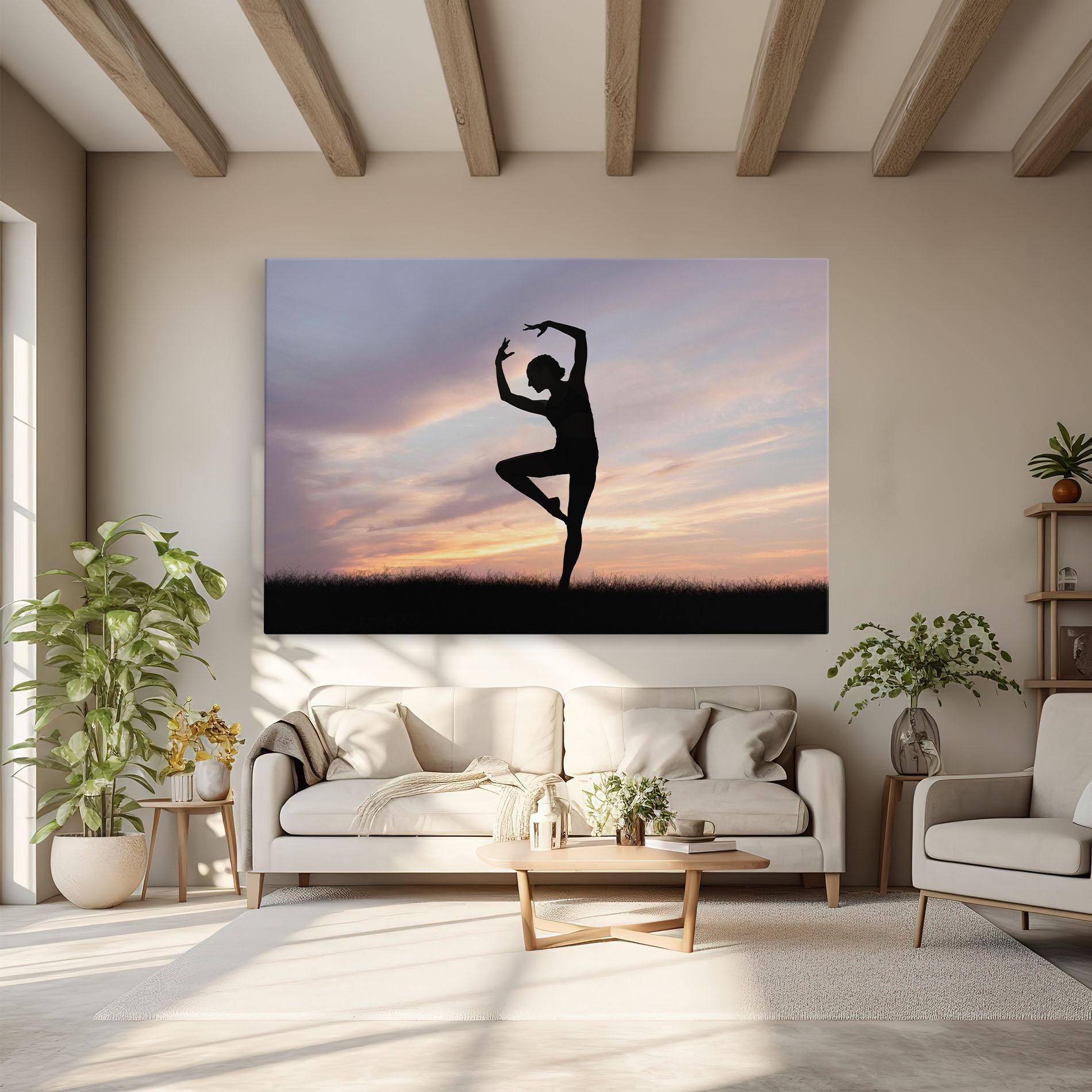 Leinwandbild Purple Sky Posing mockup 6