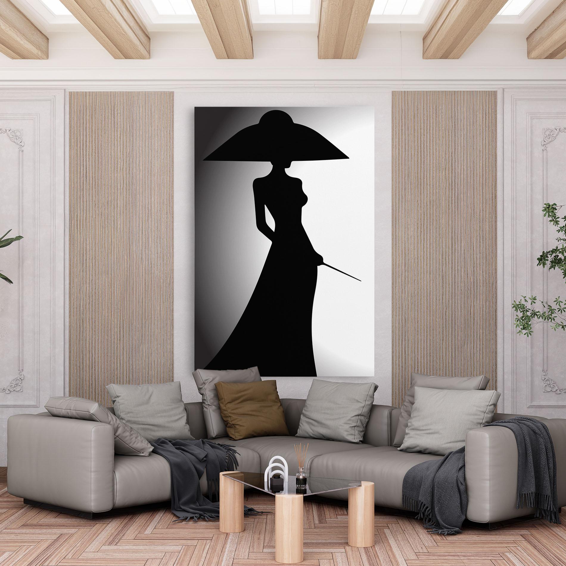 Leinwandbild Big Hat Lady mockup 6