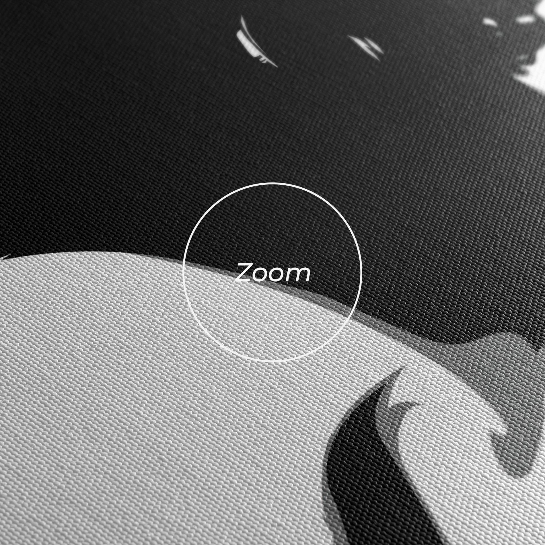 Leinwandbild Black Woman Shilouette mockup 3