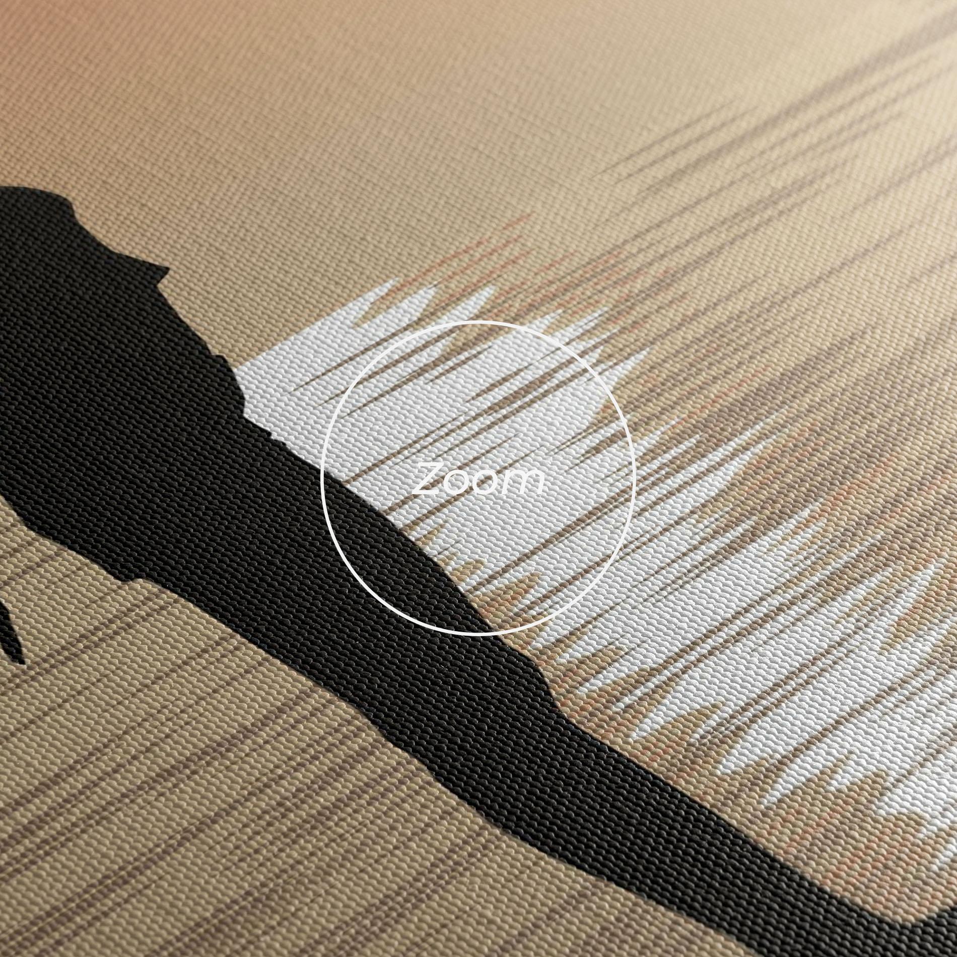 Leinwandbild Water Girl Shilouette mockup 3