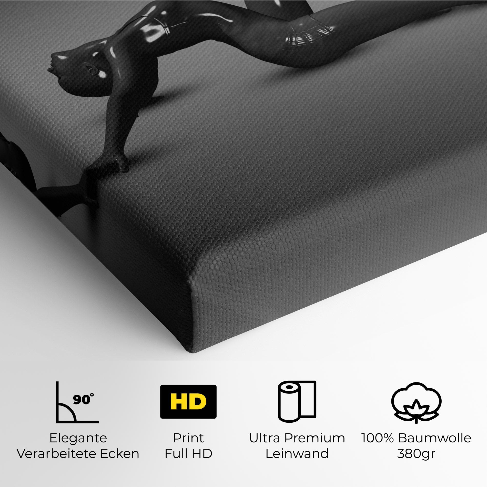 Leinwandbild 3d Black Female mockup 4