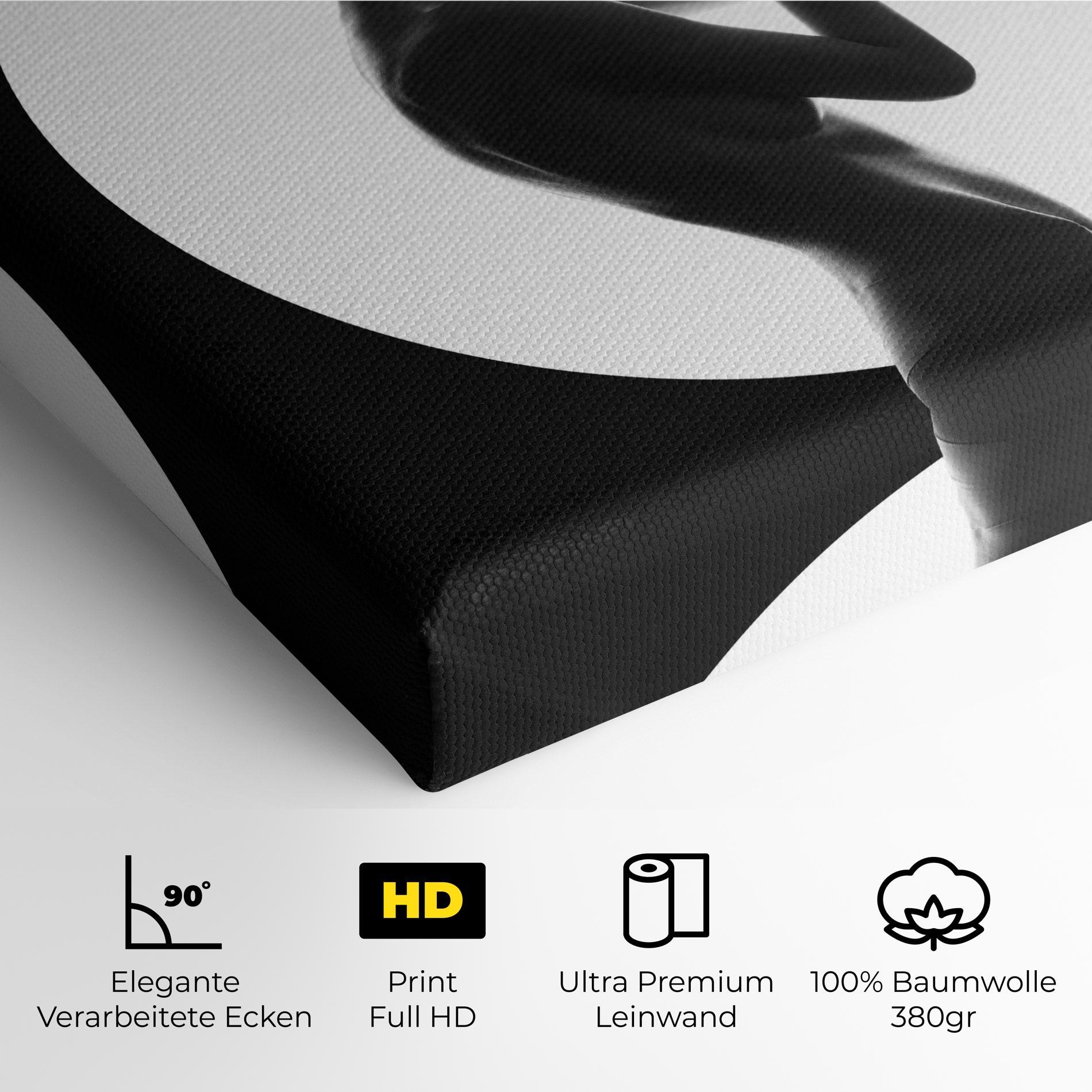 Leinwandbild Circle Woman Body mockup 4