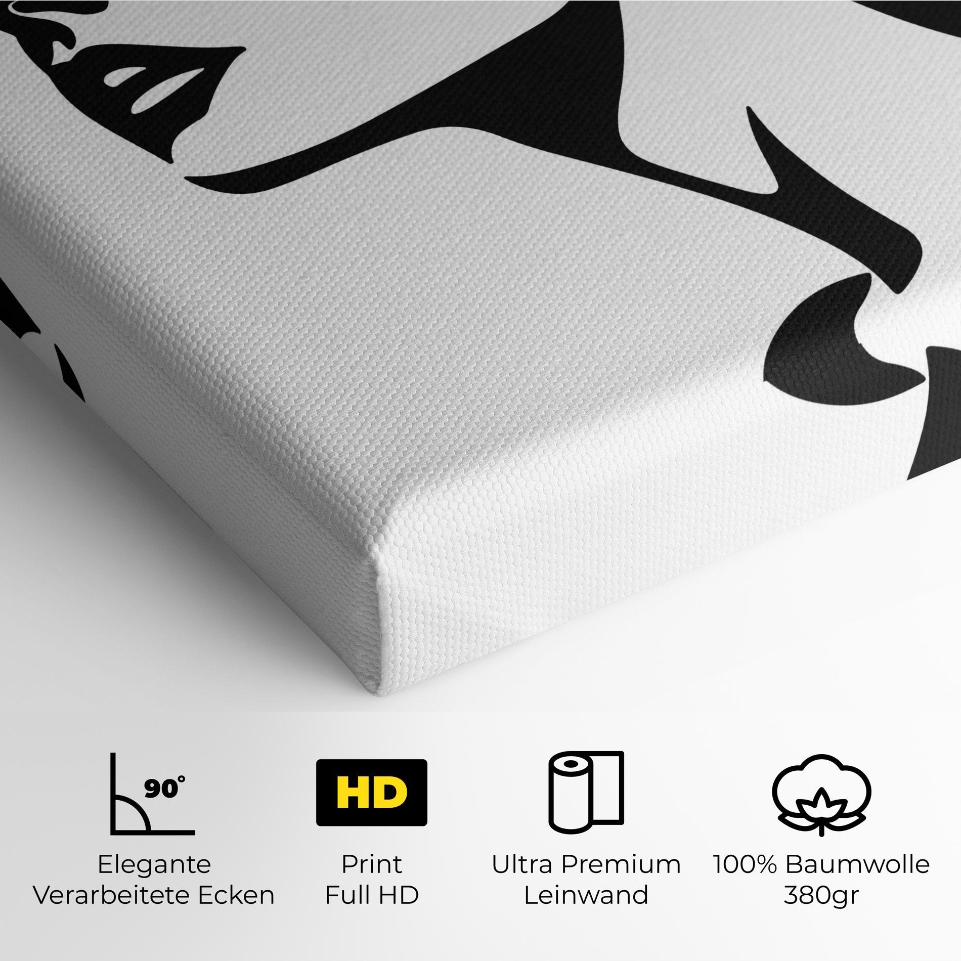 Leinwandbild Eyeliner Shilouette mockup 4