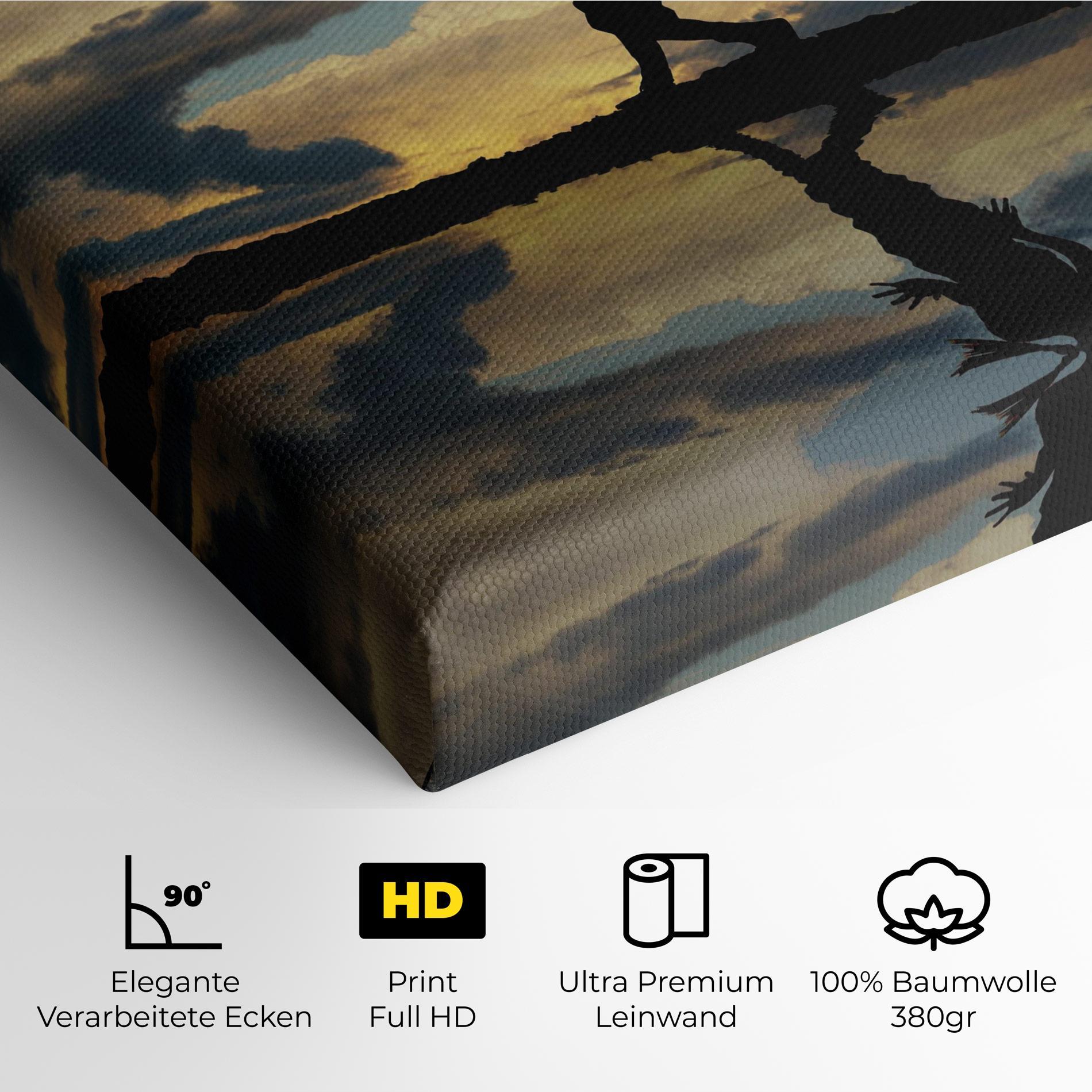 Leinwandbild Little Girl Jumping mockup 4