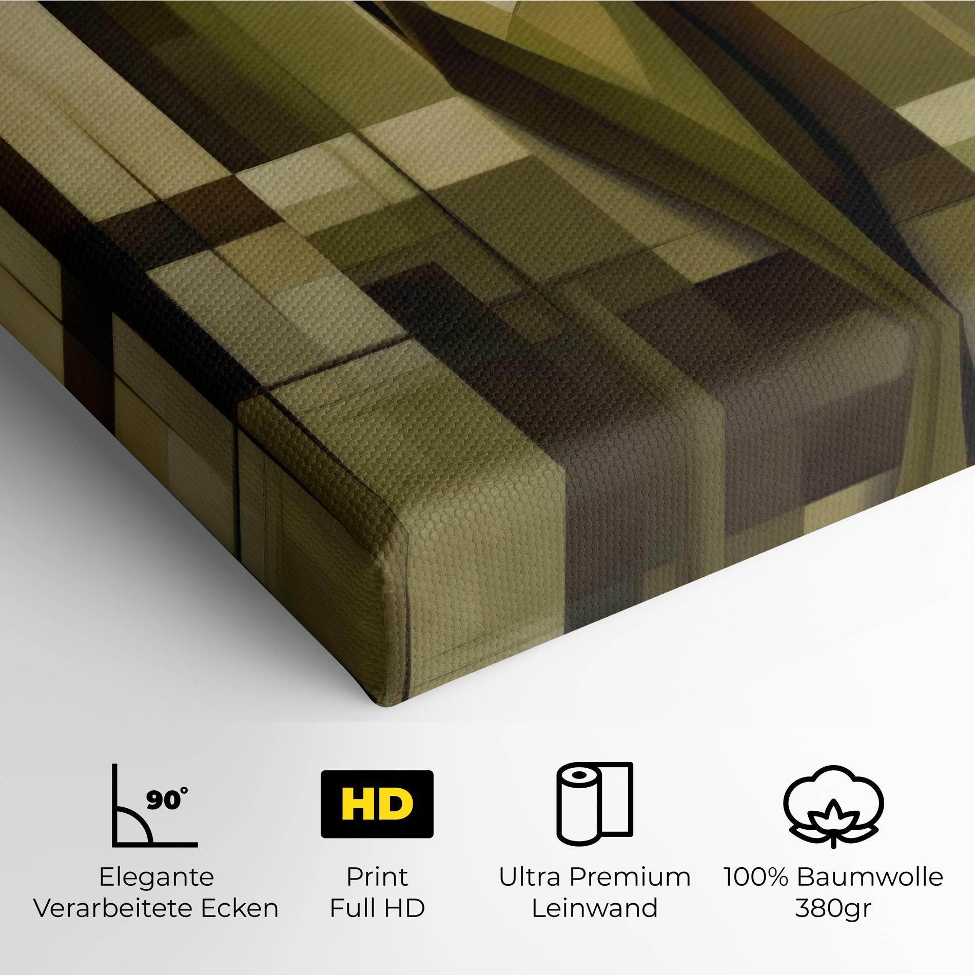 Leinwandbild Olive Green Shilouete mockup 4