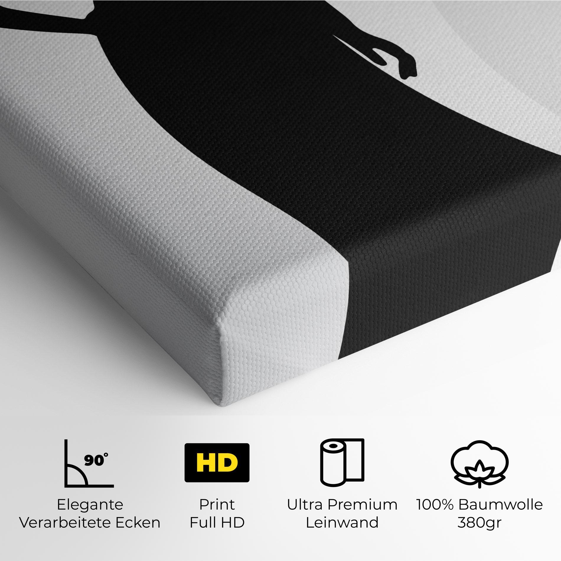 Leinwandbild Silhouette Lady mockup 4