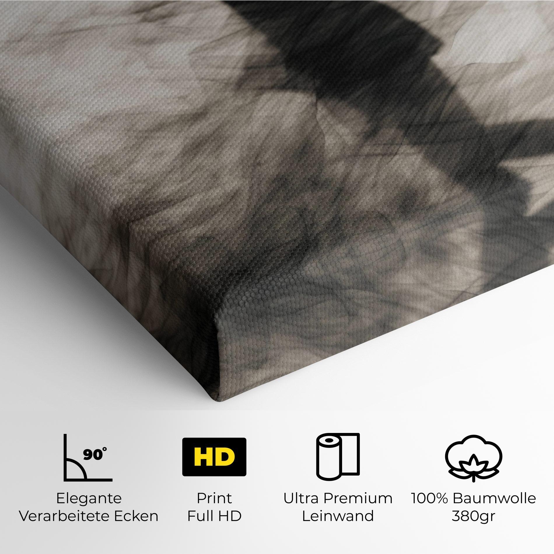 Leinwandbild Smoke Girl Shilouette mockup 4