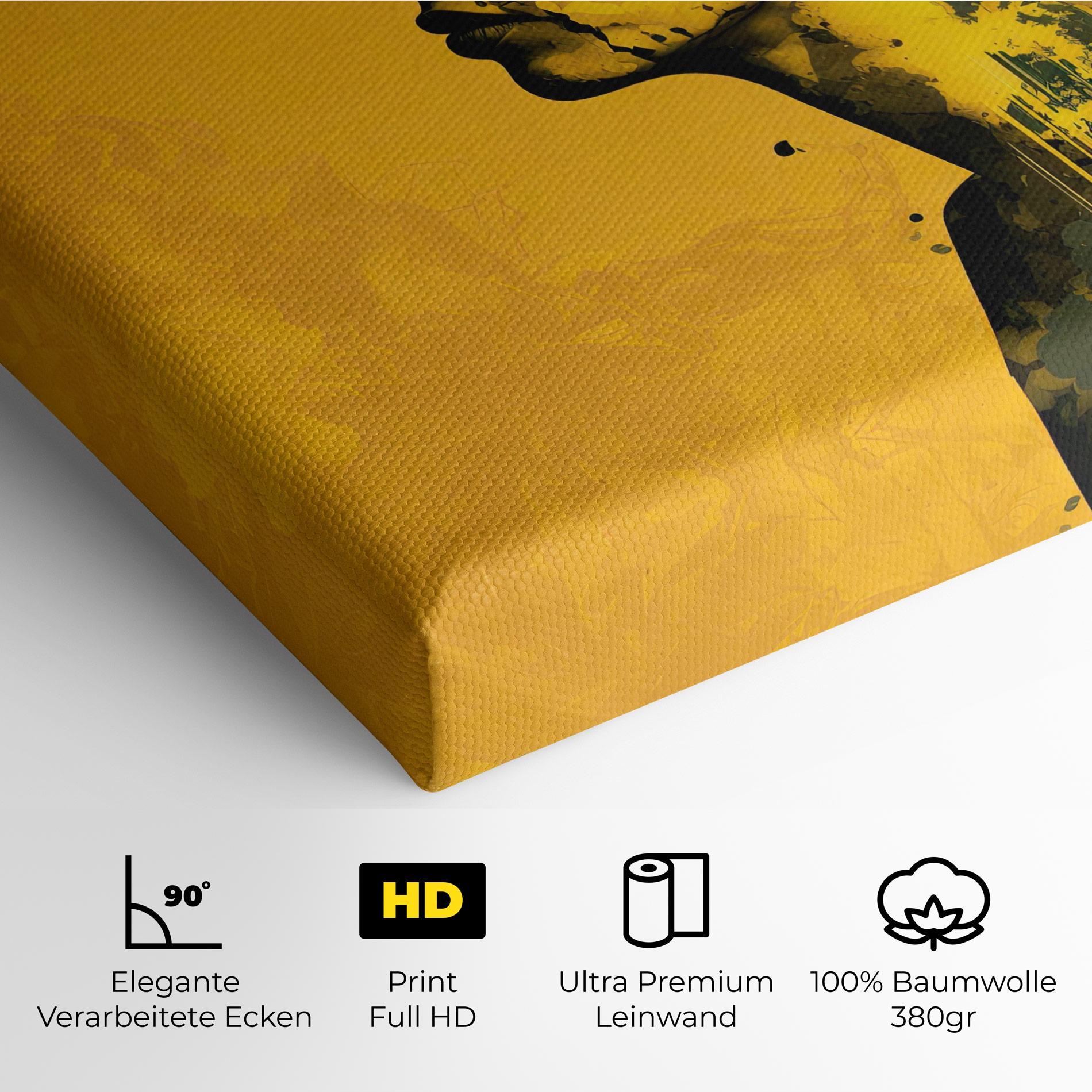 Leinwandbild Thinking Yellow mockup 4