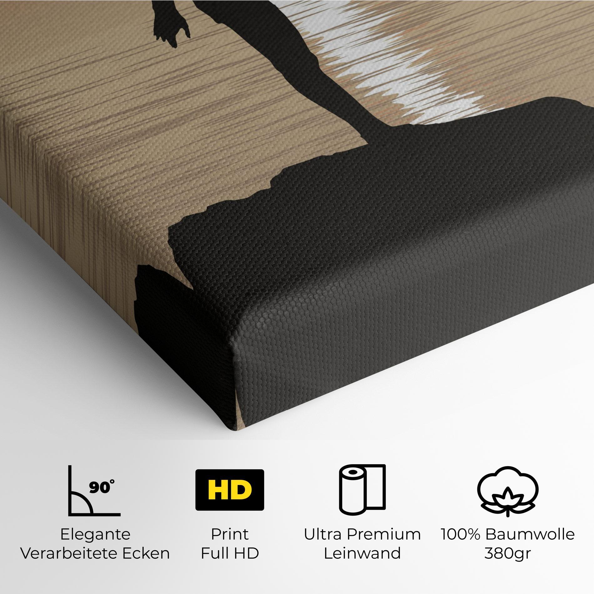 Leinwandbild Water Girl Shilouette mockup 4