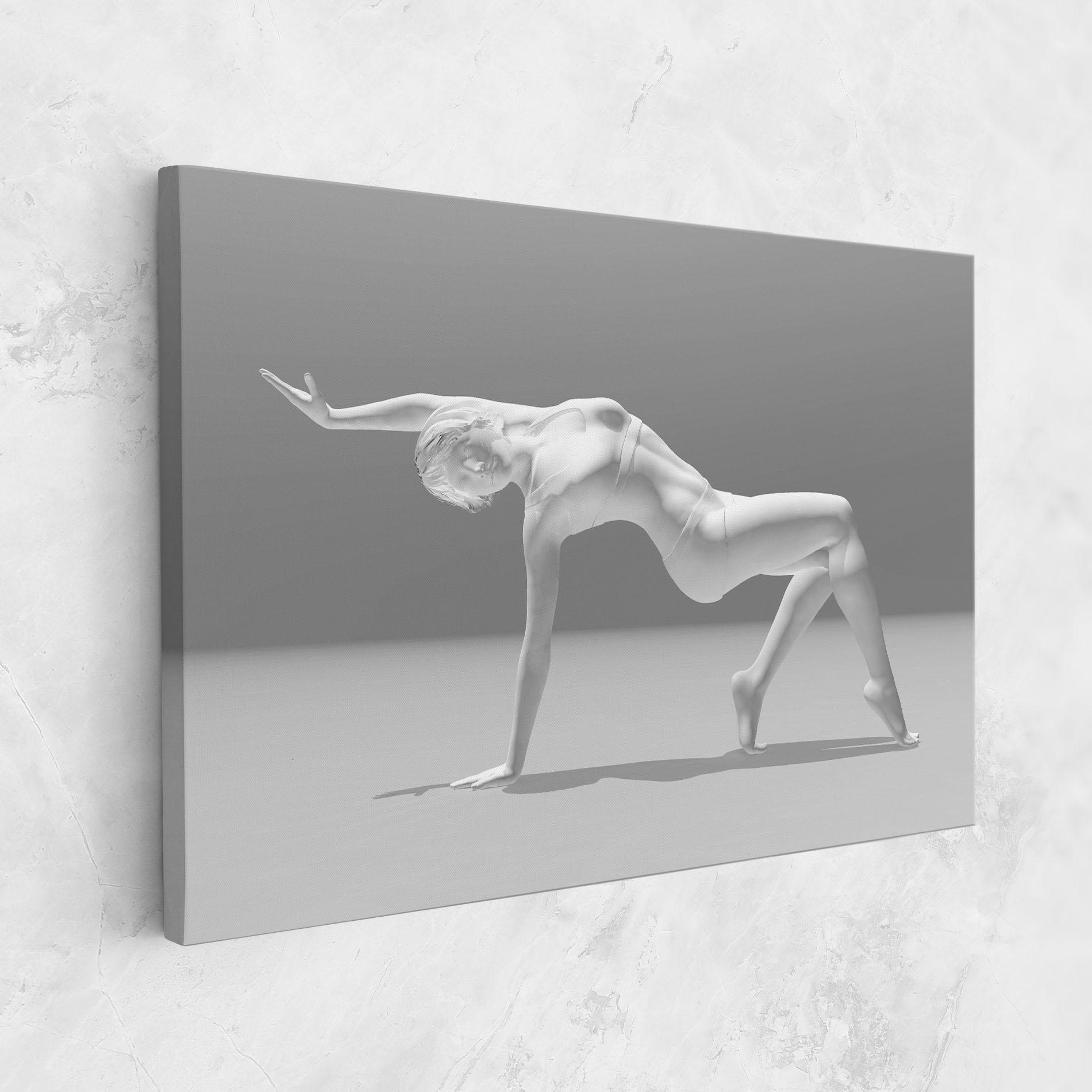 Leinwandbild 3d Gymnastic Pose mockup 1