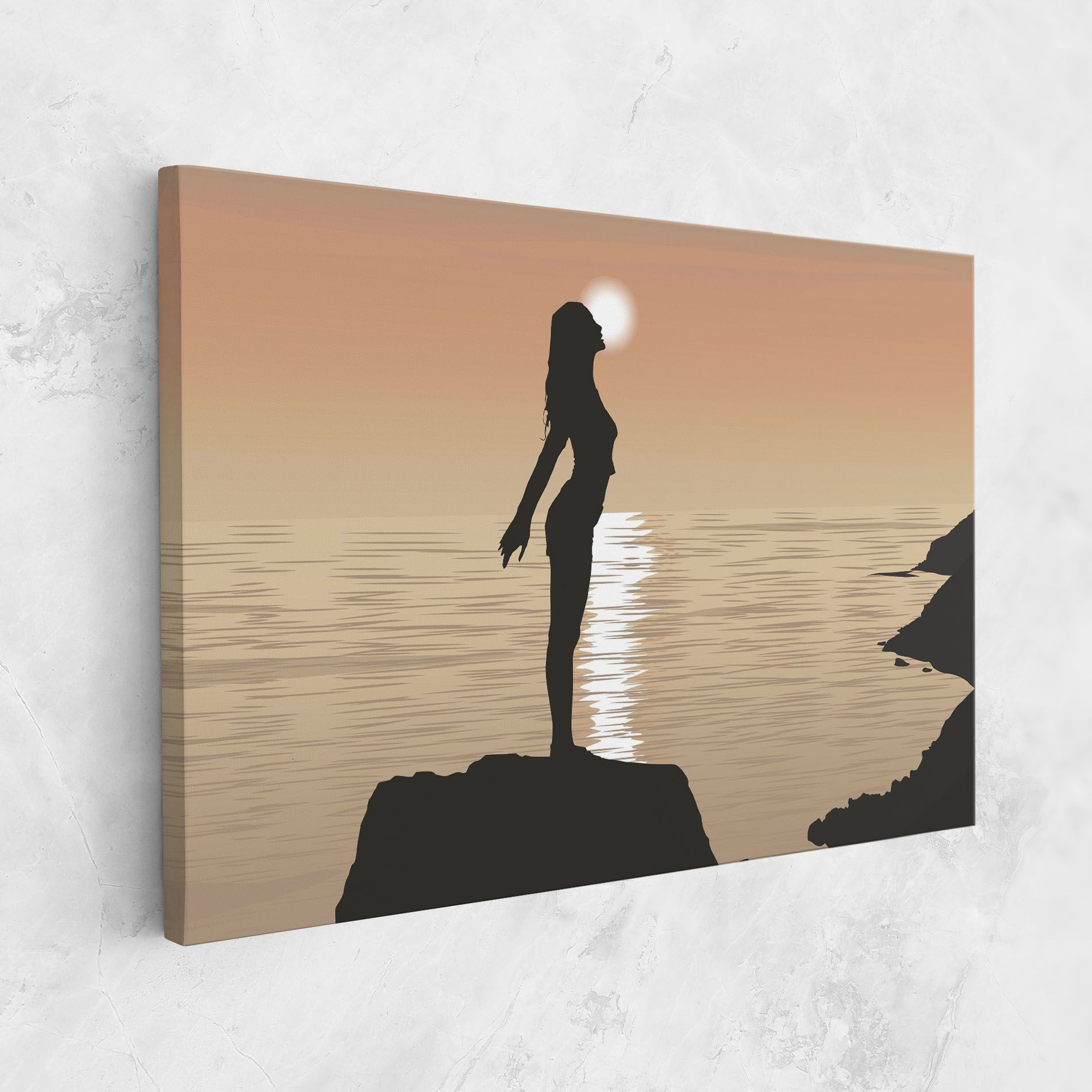 Water Girl Shilouette mockup 1