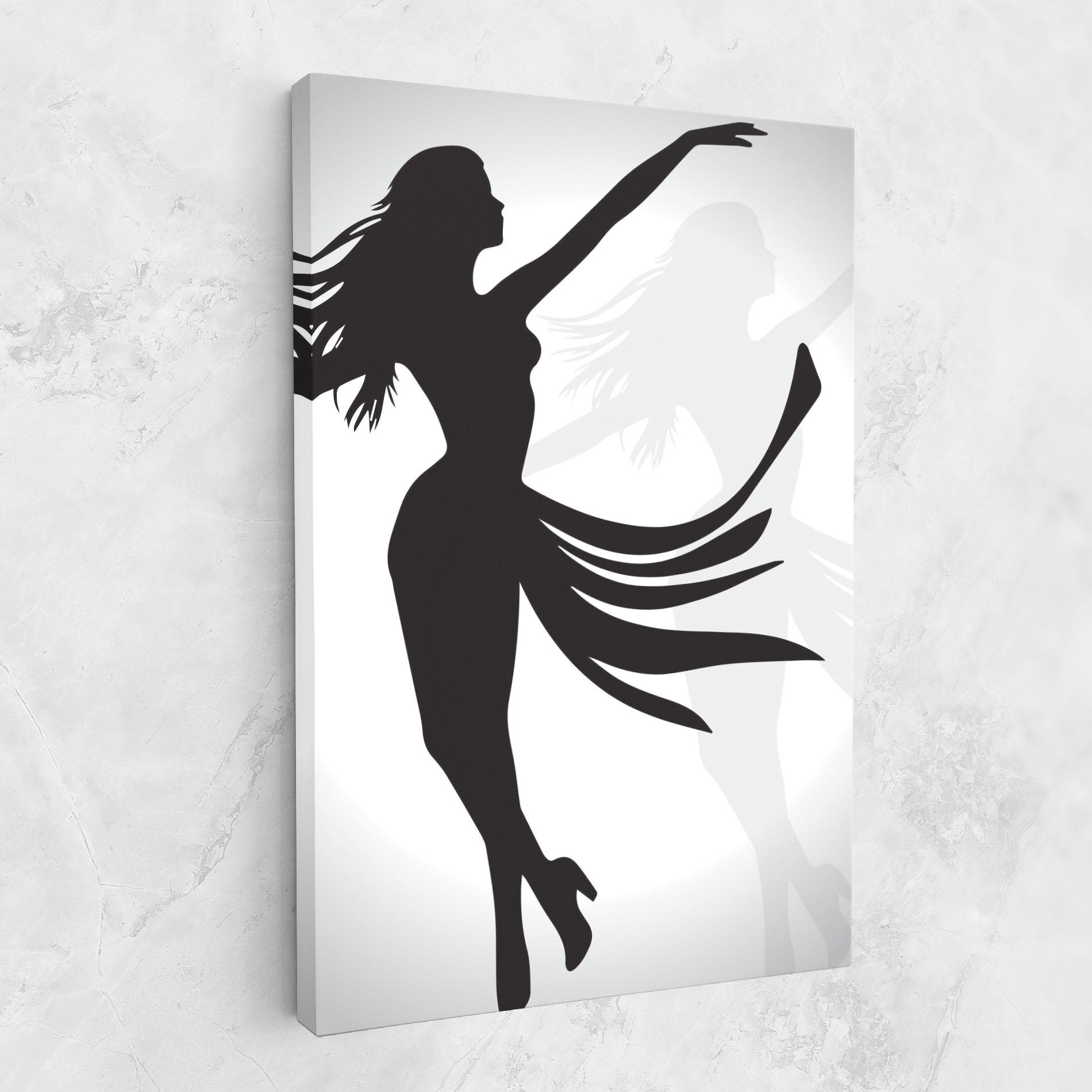 Leinwandbild Dance Shilouette mockup 1