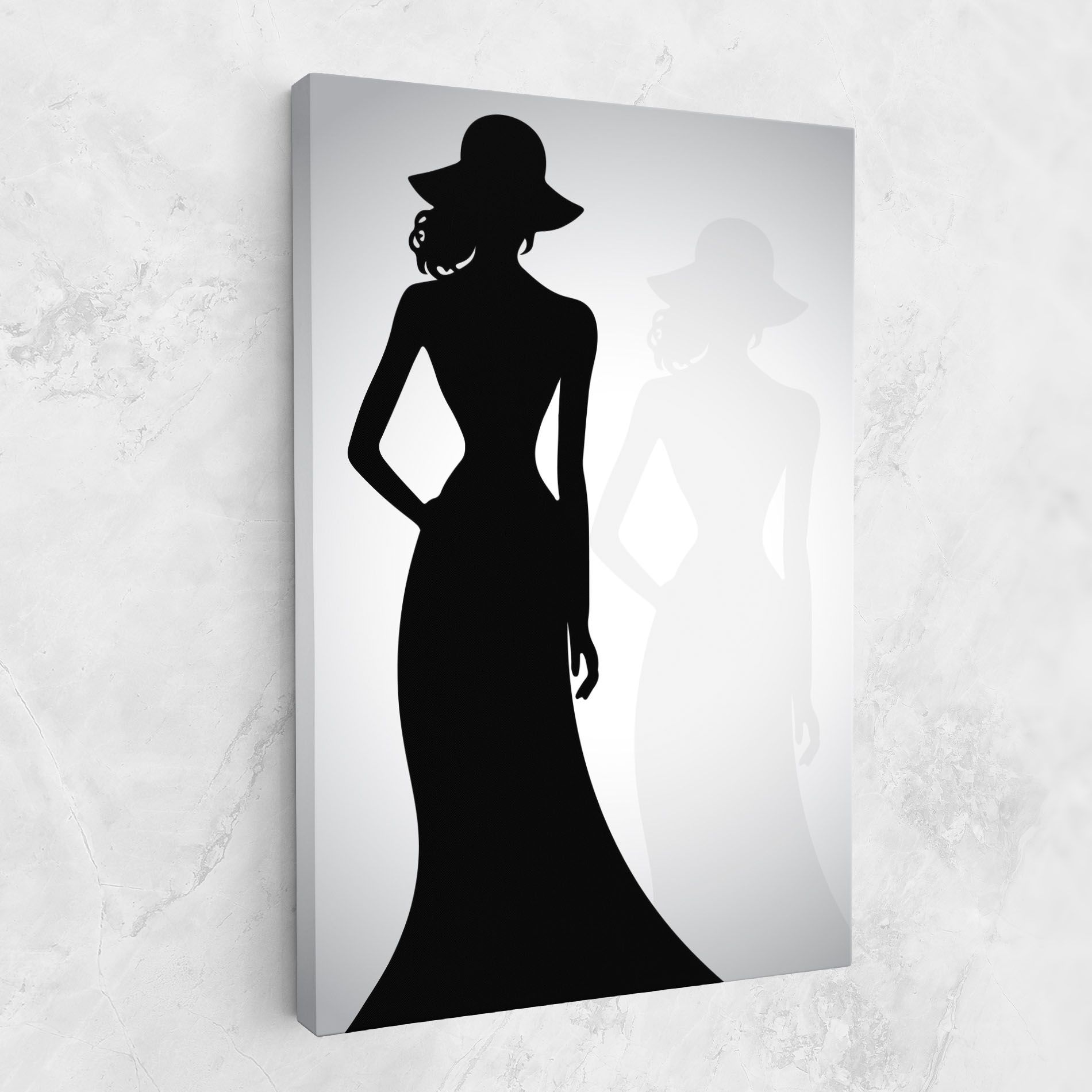 Silhouette Lady mockup 1