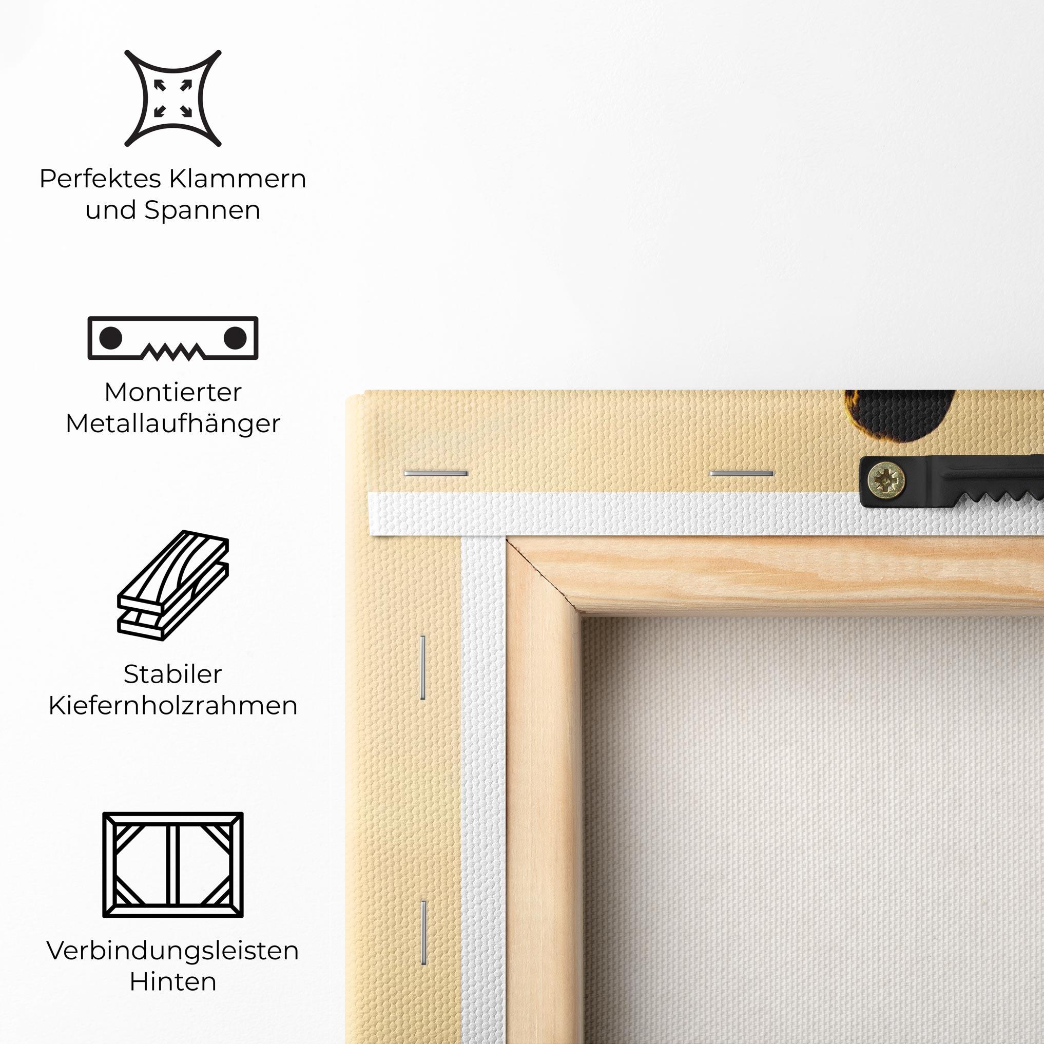 Leinwandbild Ballet On Cream mockup 5