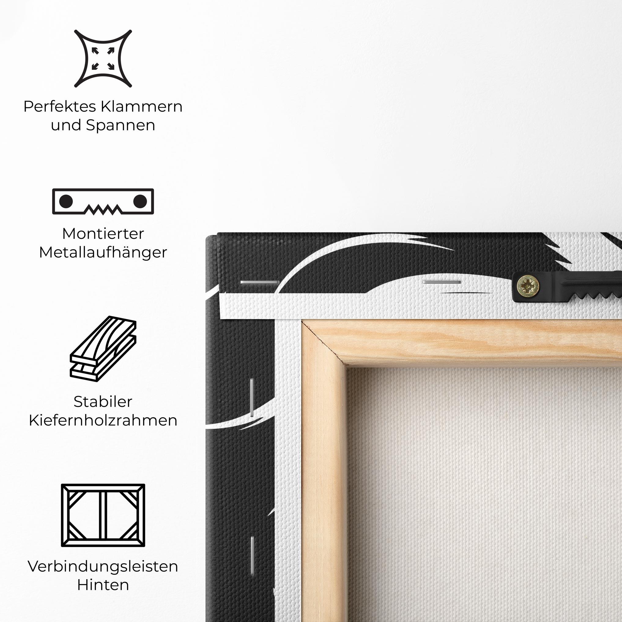 Leinwandbild Eyeliner Shilouette mockup 5