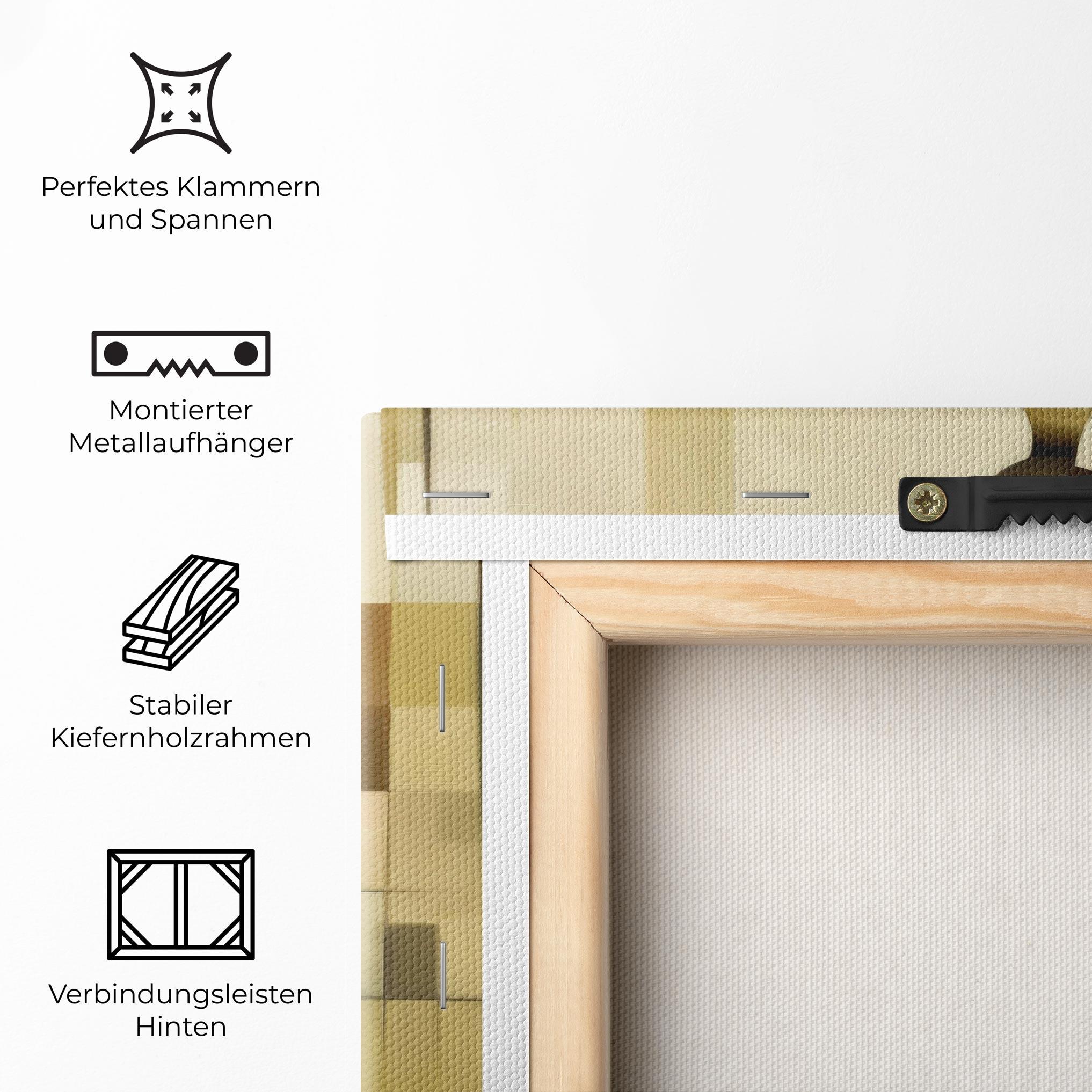 Leinwandbild Olive Green Shilouete mockup 5