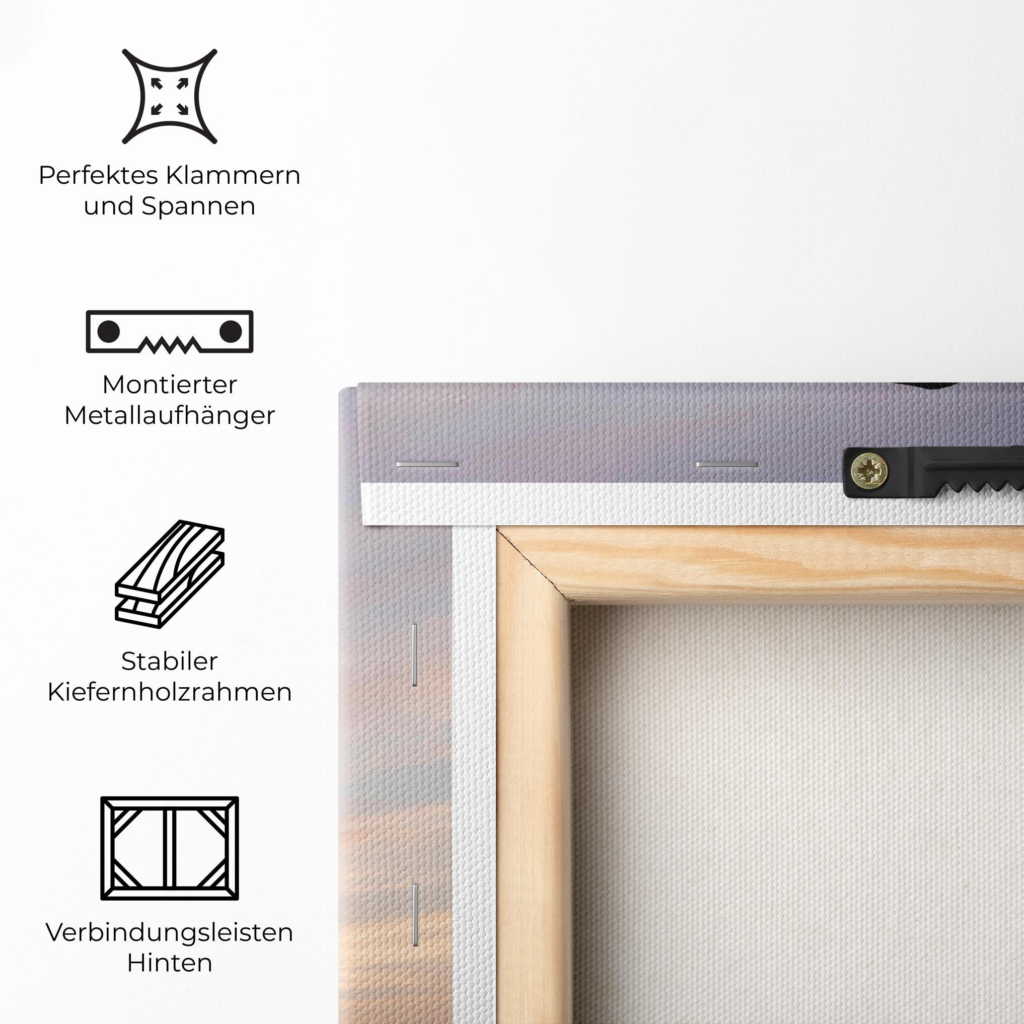 Leinwandbild Purple Sky Posing mockup 5