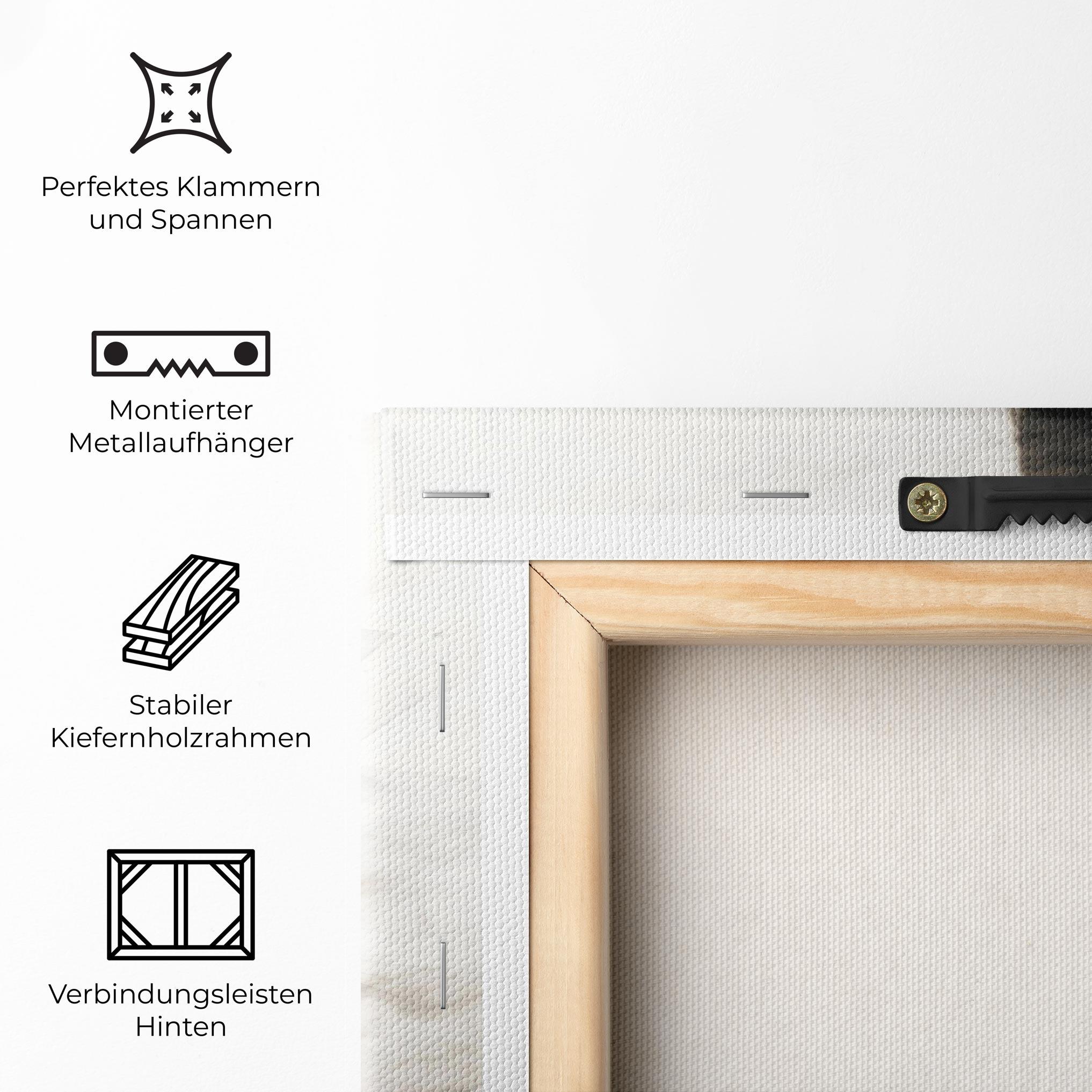 Leinwandbild Smoke Girl Shilouette mockup 5