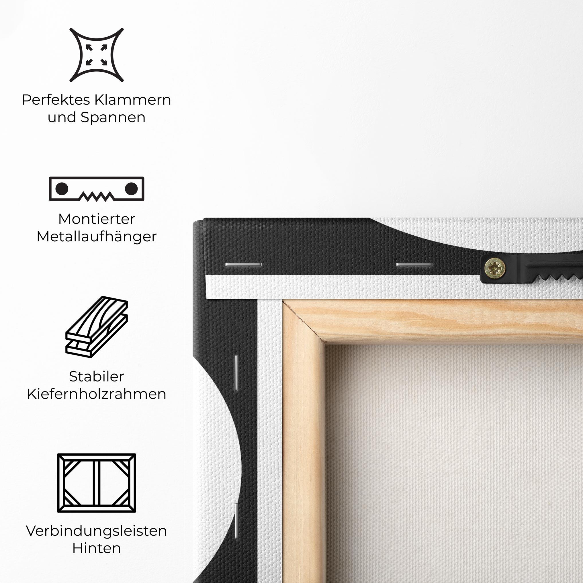 Leinwandbild Woman Body Circle mockup 5