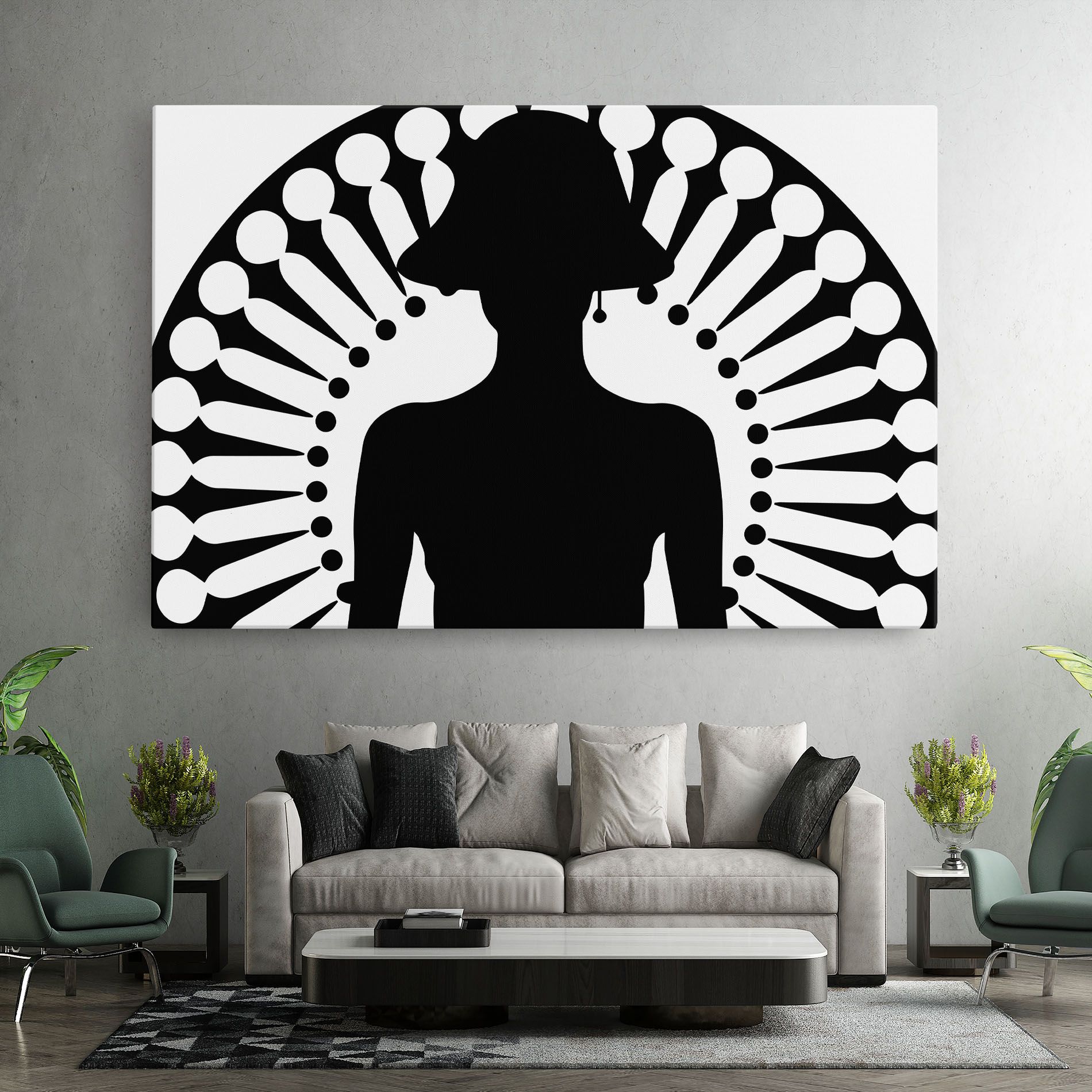Black Shilouette Lady mockup 7